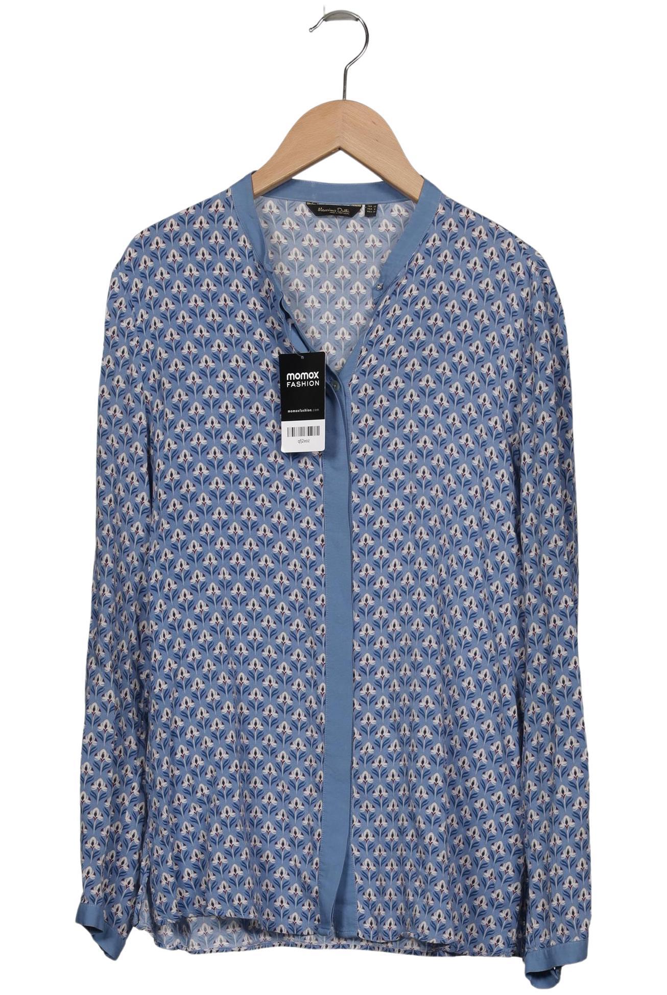 

Massimo Dutti Damen Bluse, blau, Gr. 38