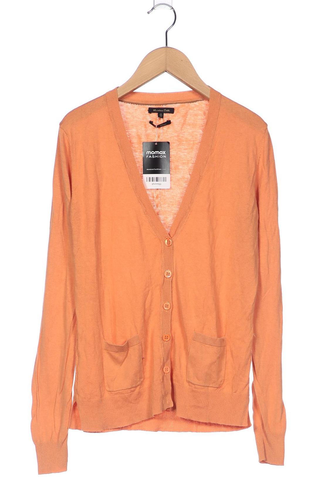 

Massimo Dutti Damen Strickjacke, orange, Gr. 38