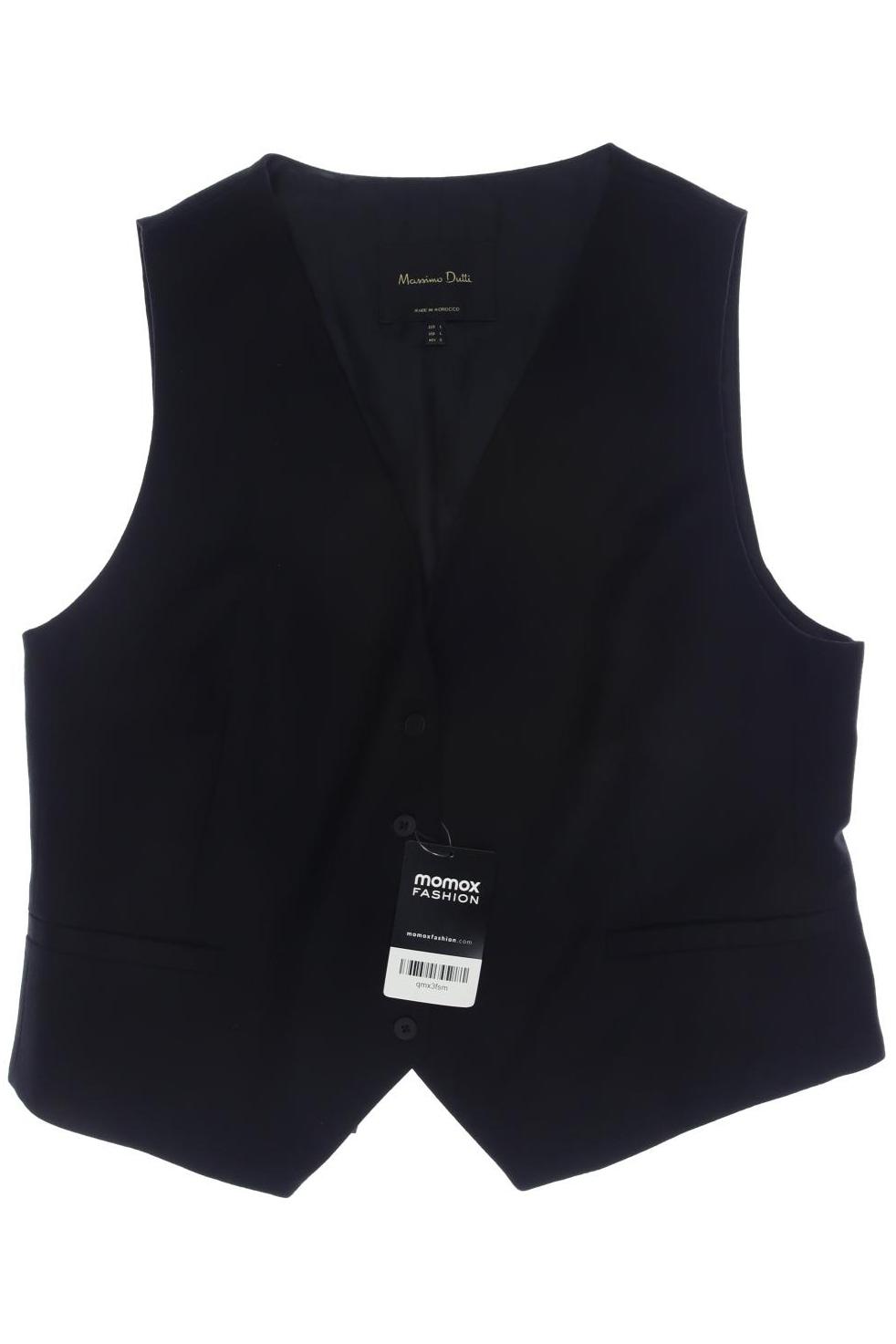 

Massimo Dutti Damen Weste, schwarz, Gr. 42