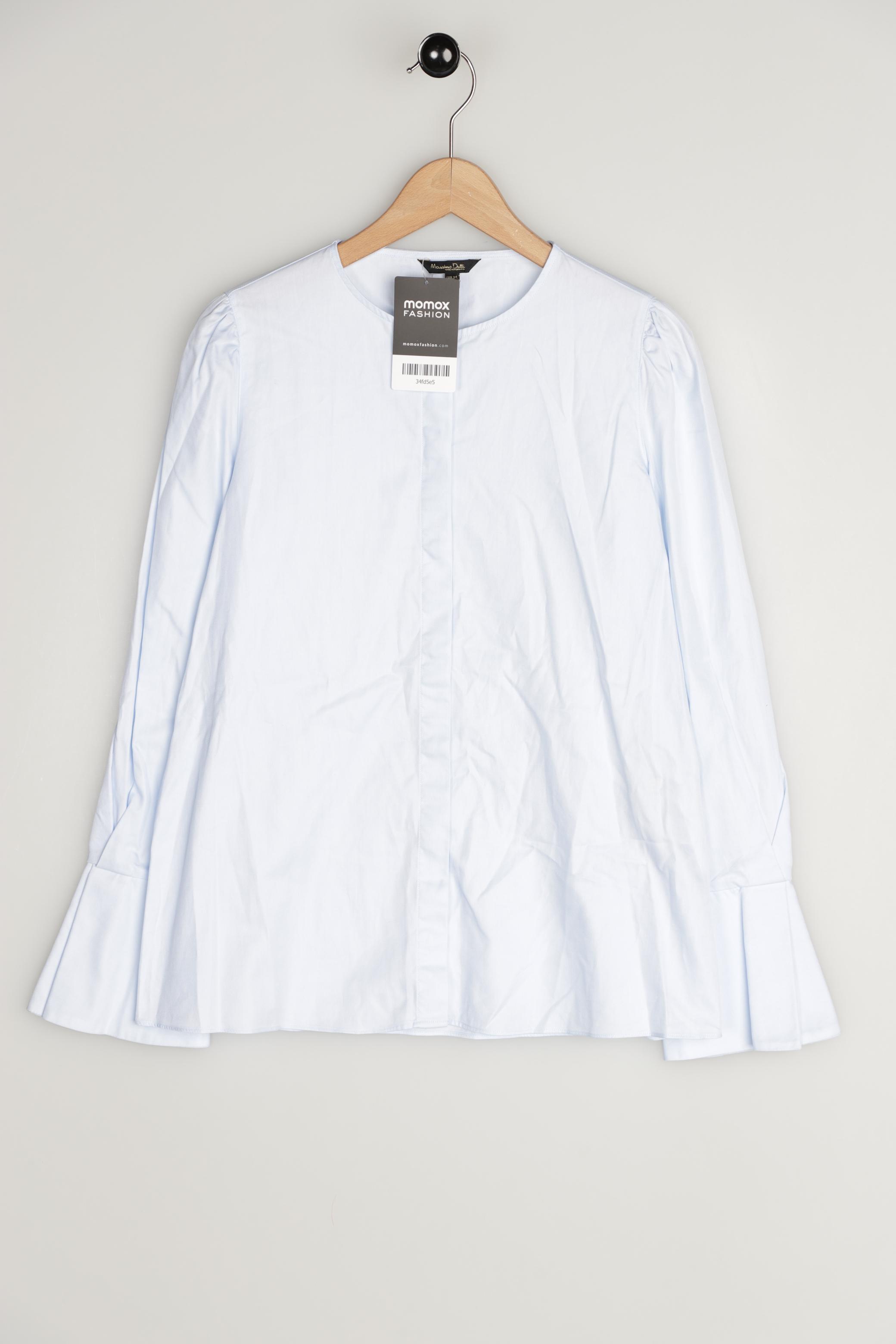 

Massimo Dutti Damen Bluse, blau, Gr. 34