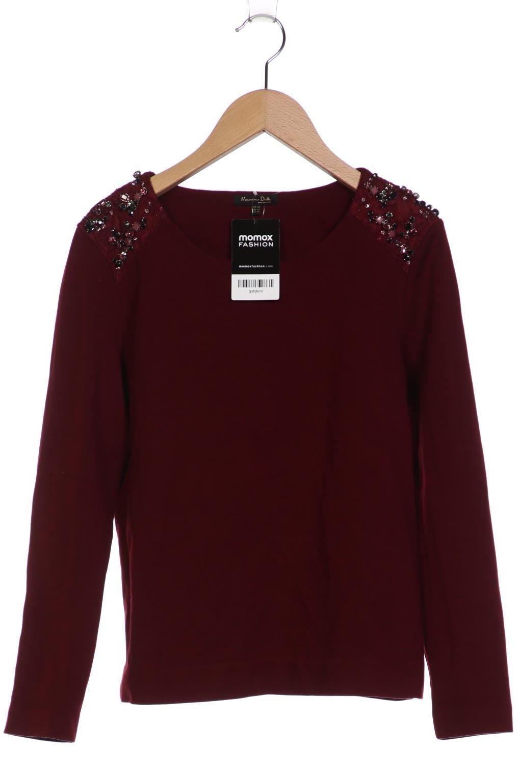 

Massimo Dutti Damen Pullover, bordeaux, Gr. 34