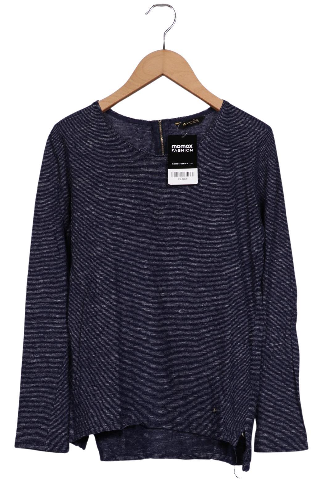 

Massimo Dutti Damen Langarmshirt, marineblau, Gr. 60