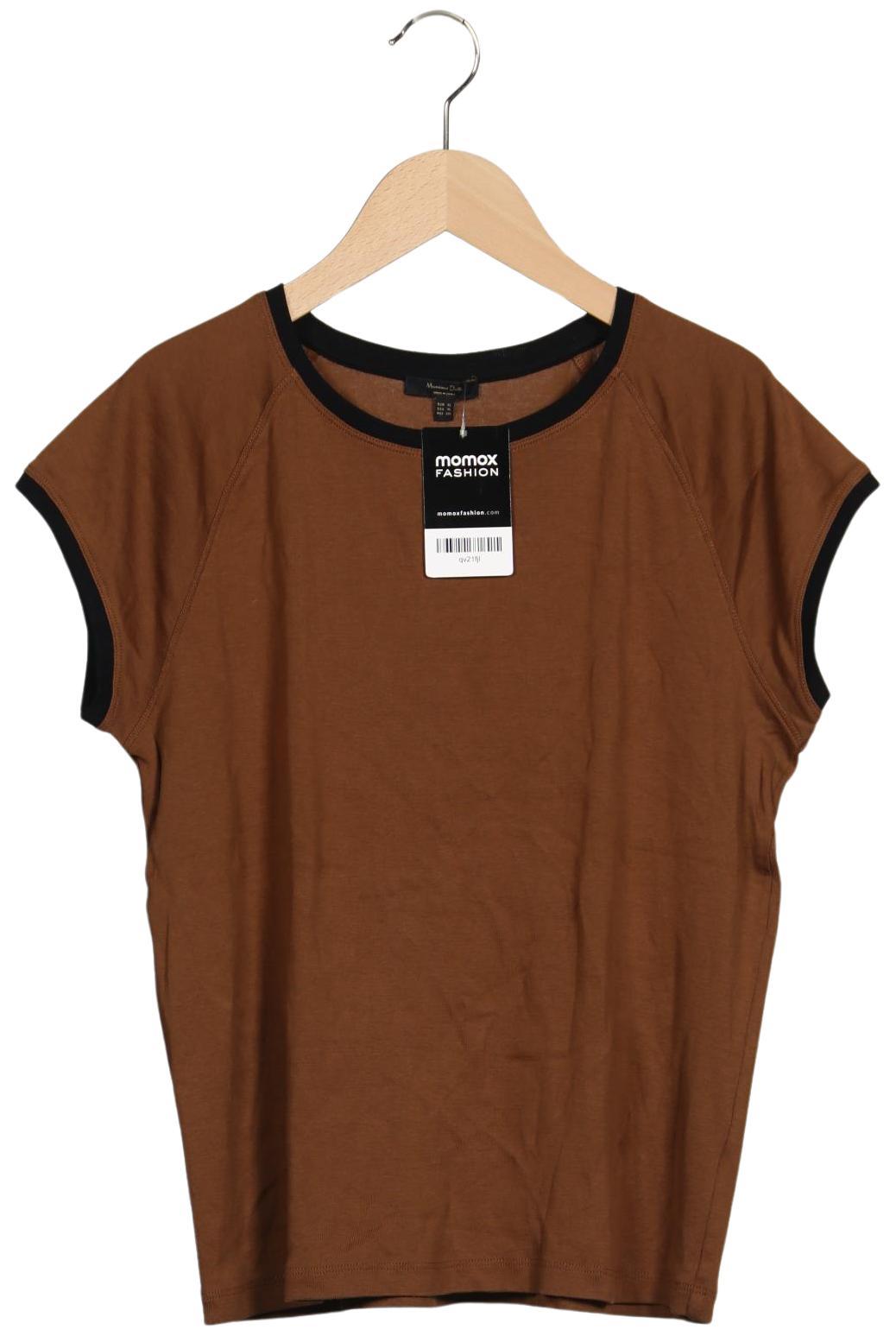 

Massimo Dutti Damen T-Shirt, braun, Gr. 44