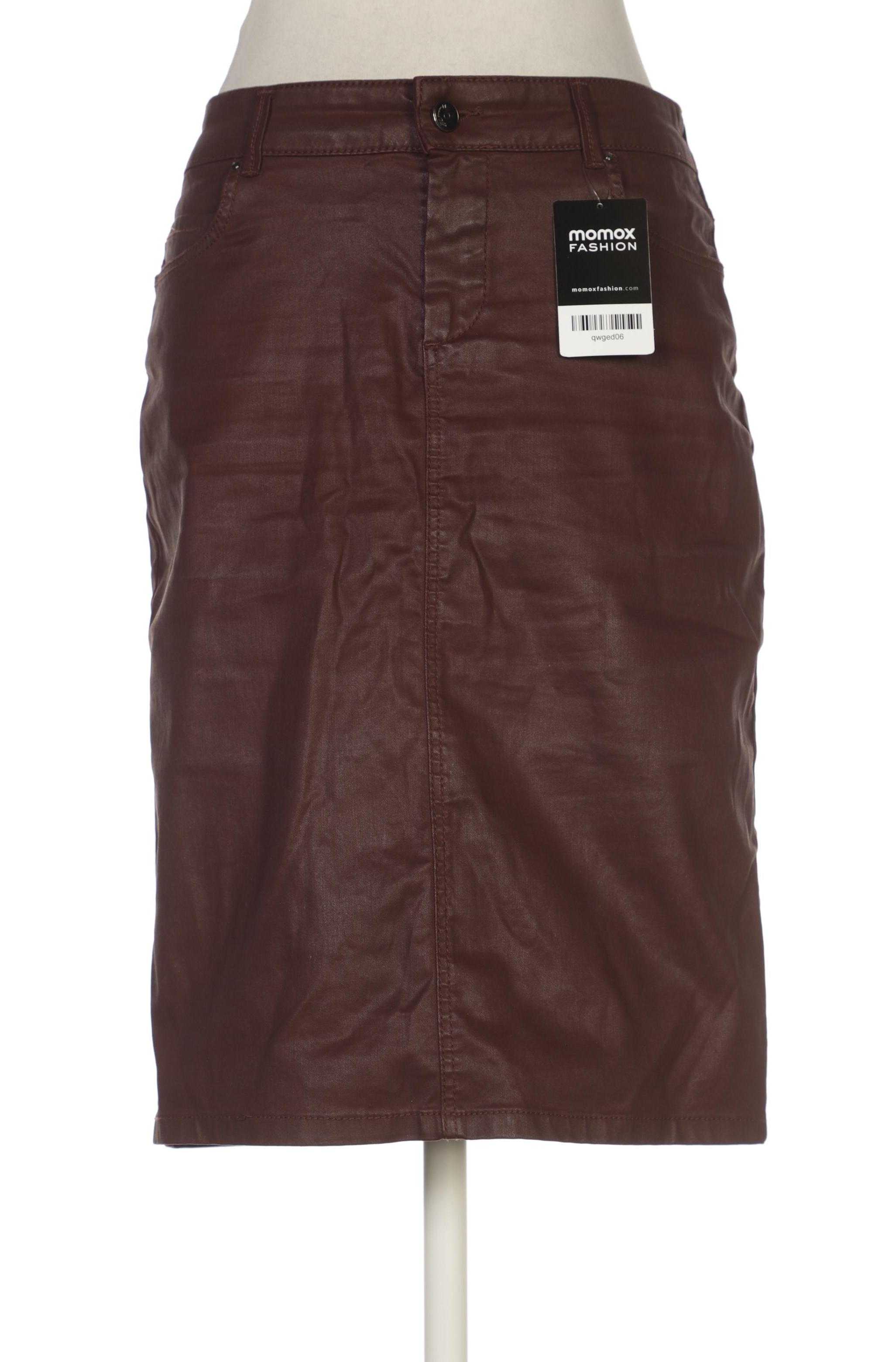 

Massimo Dutti Damen Rock, bordeaux, Gr. 36