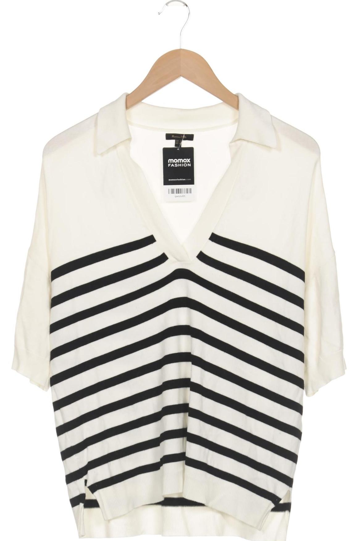 

Massimo Dutti Damen Poloshirt, weiß, Gr. 36