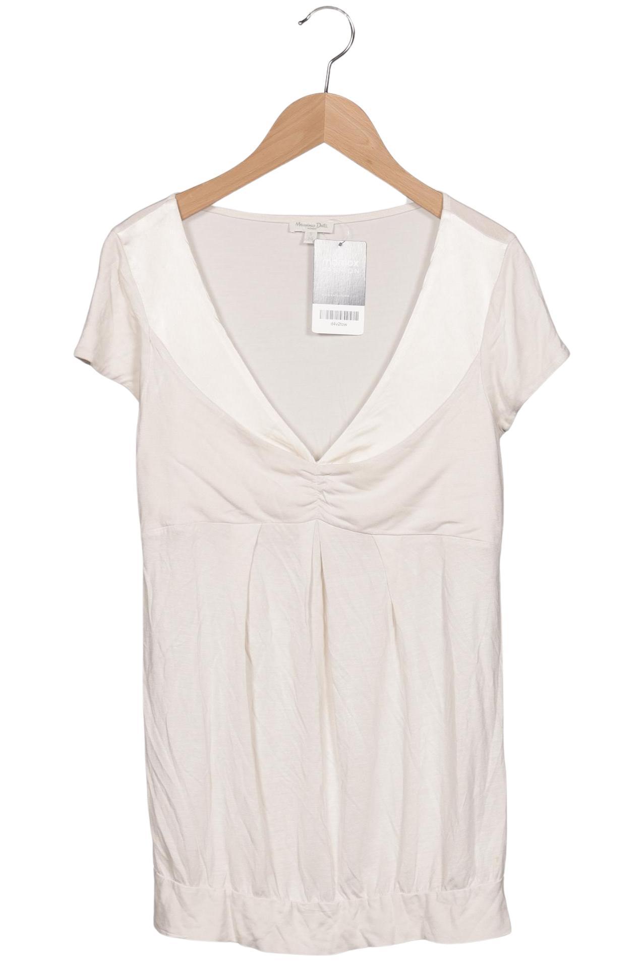 

Massimo Dutti Damen T-Shirt, cremeweiß, Gr. 36