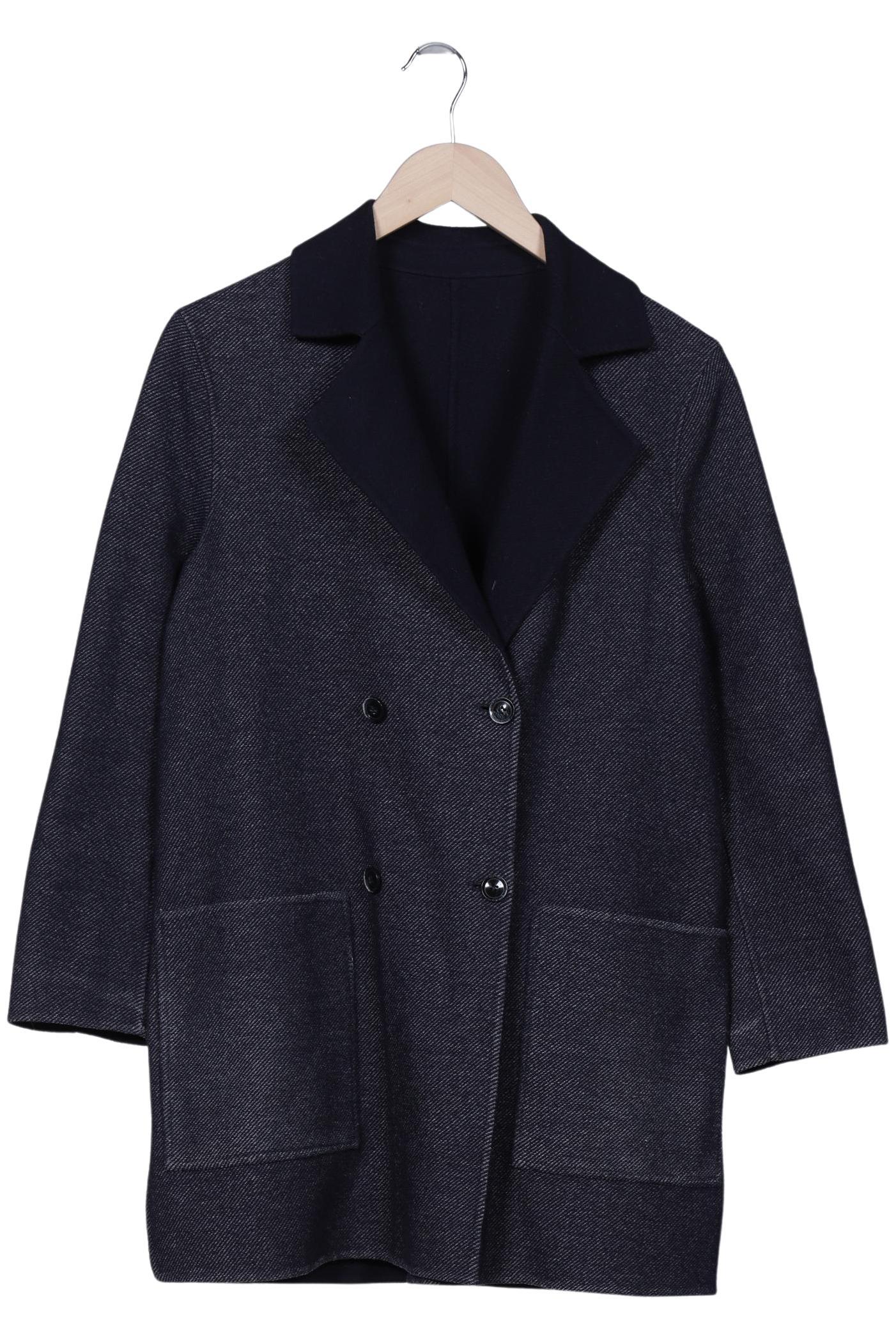 

Massimo Dutti Damen Mantel, marineblau, Gr. 36