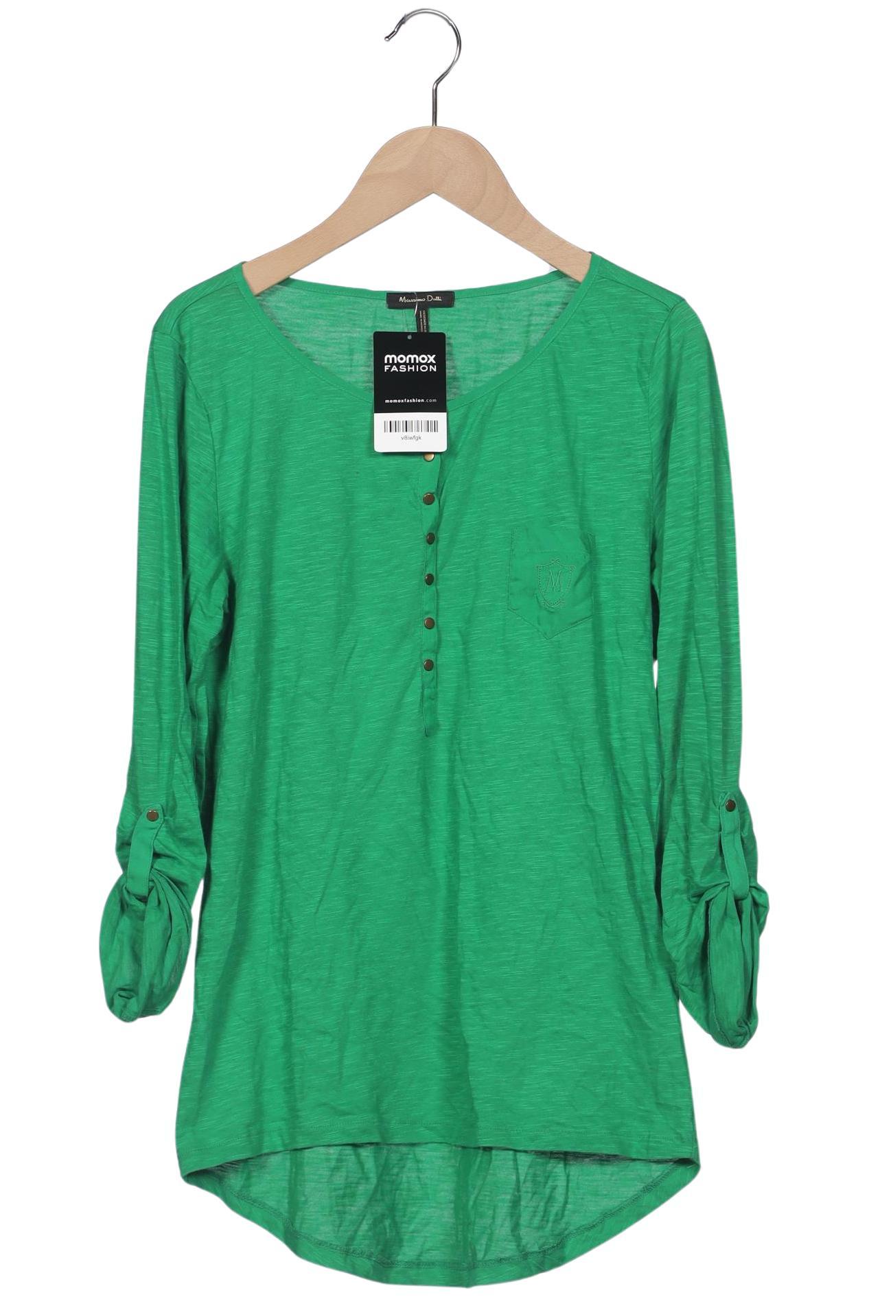 

Massimo Dutti Damen Langarmshirt, grün, Gr. 38