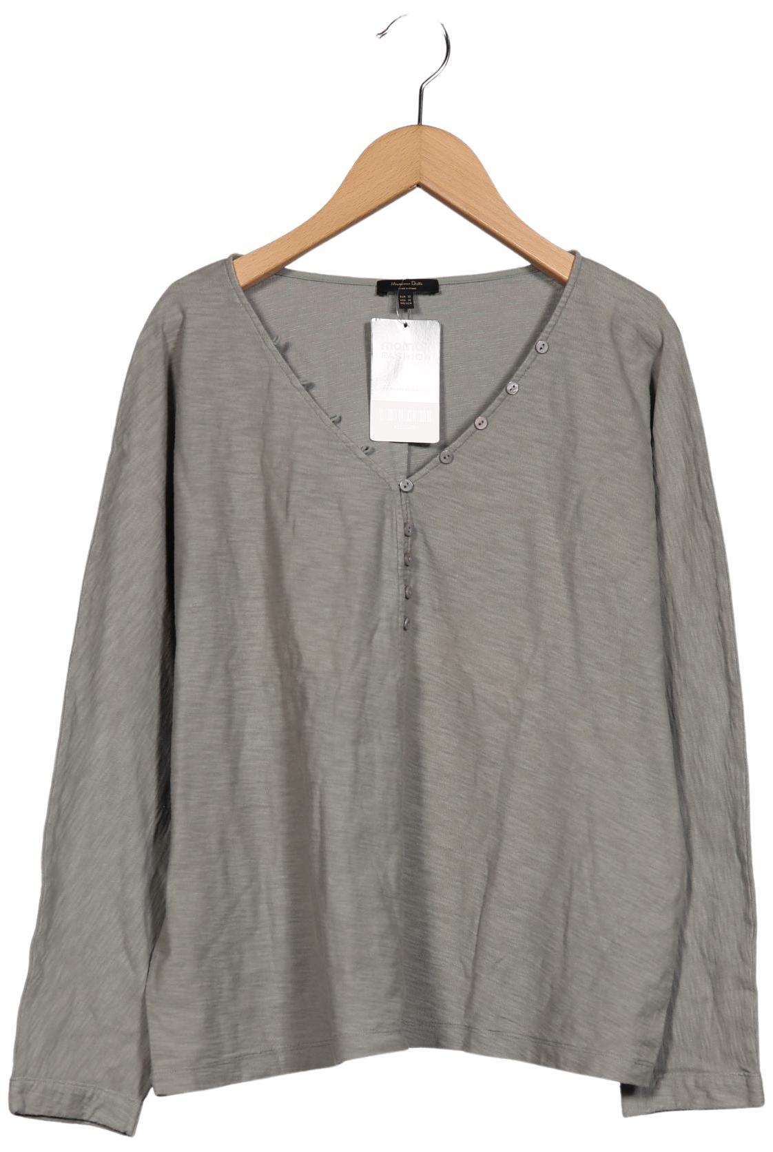 

Massimo Dutti Damen Langarmshirt, grün, Gr. 34
