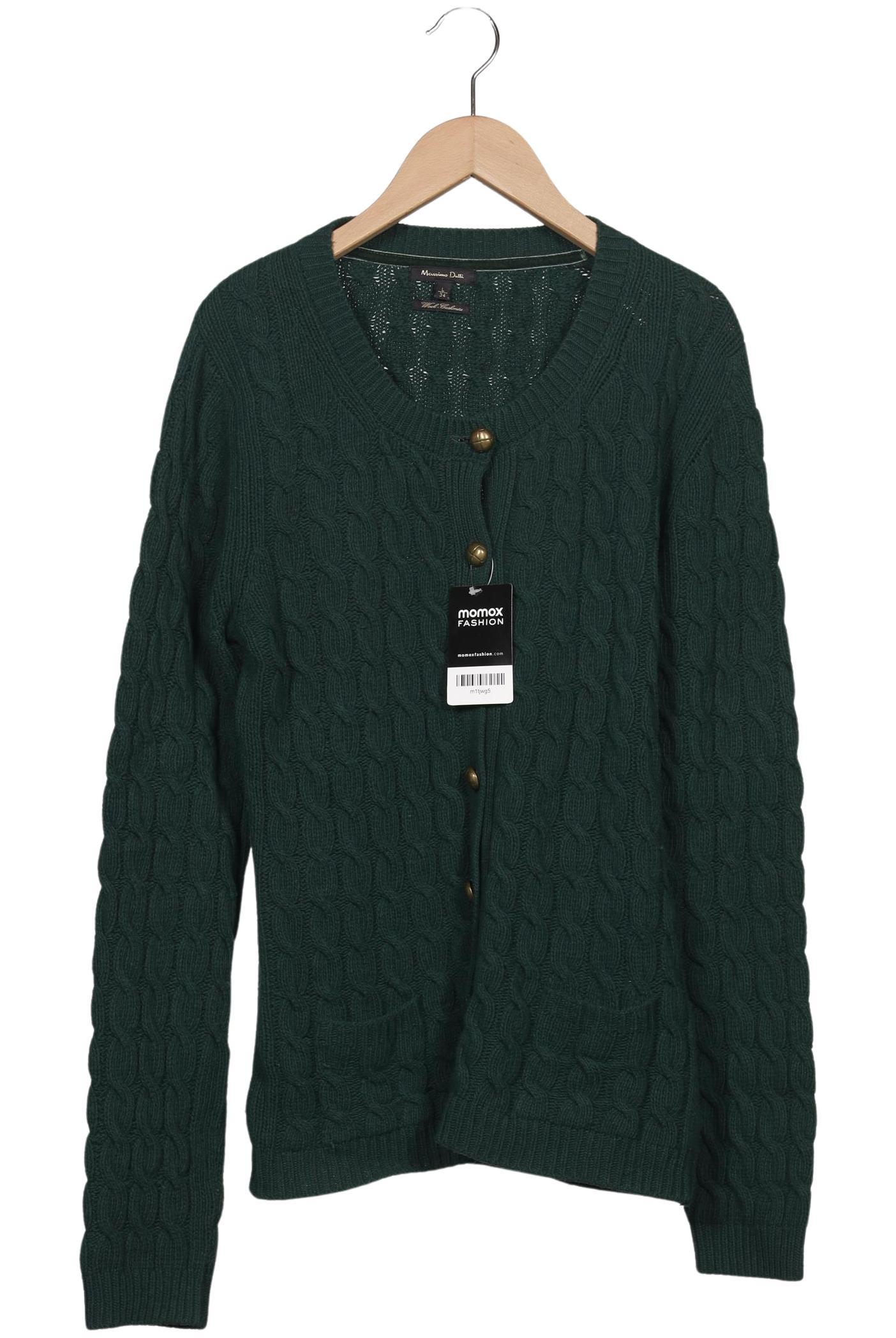 

Massimo Dutti Damen Strickjacke, grün, Gr. 42