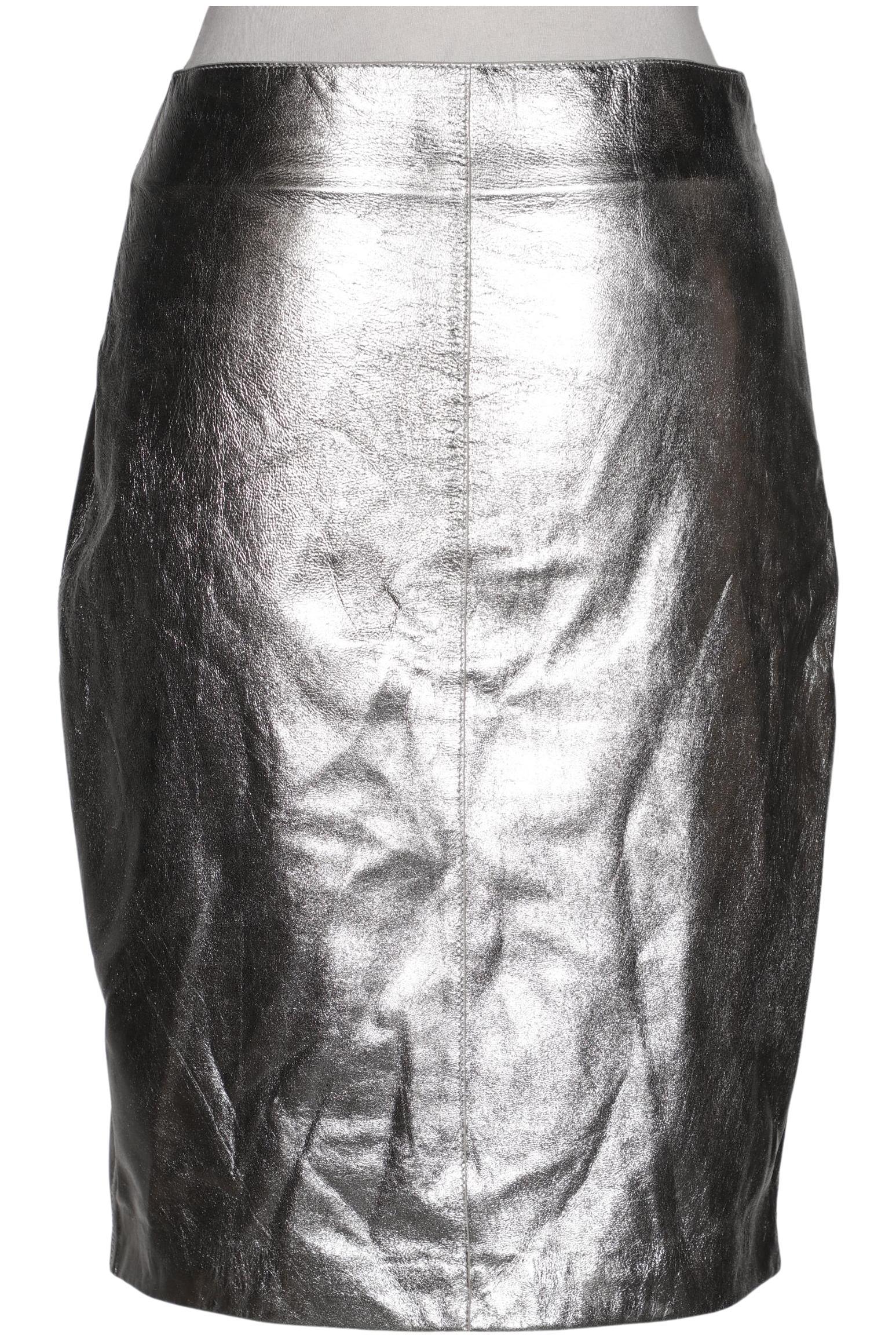 

Massimo Dutti Damen Rock, silber, Gr. 36