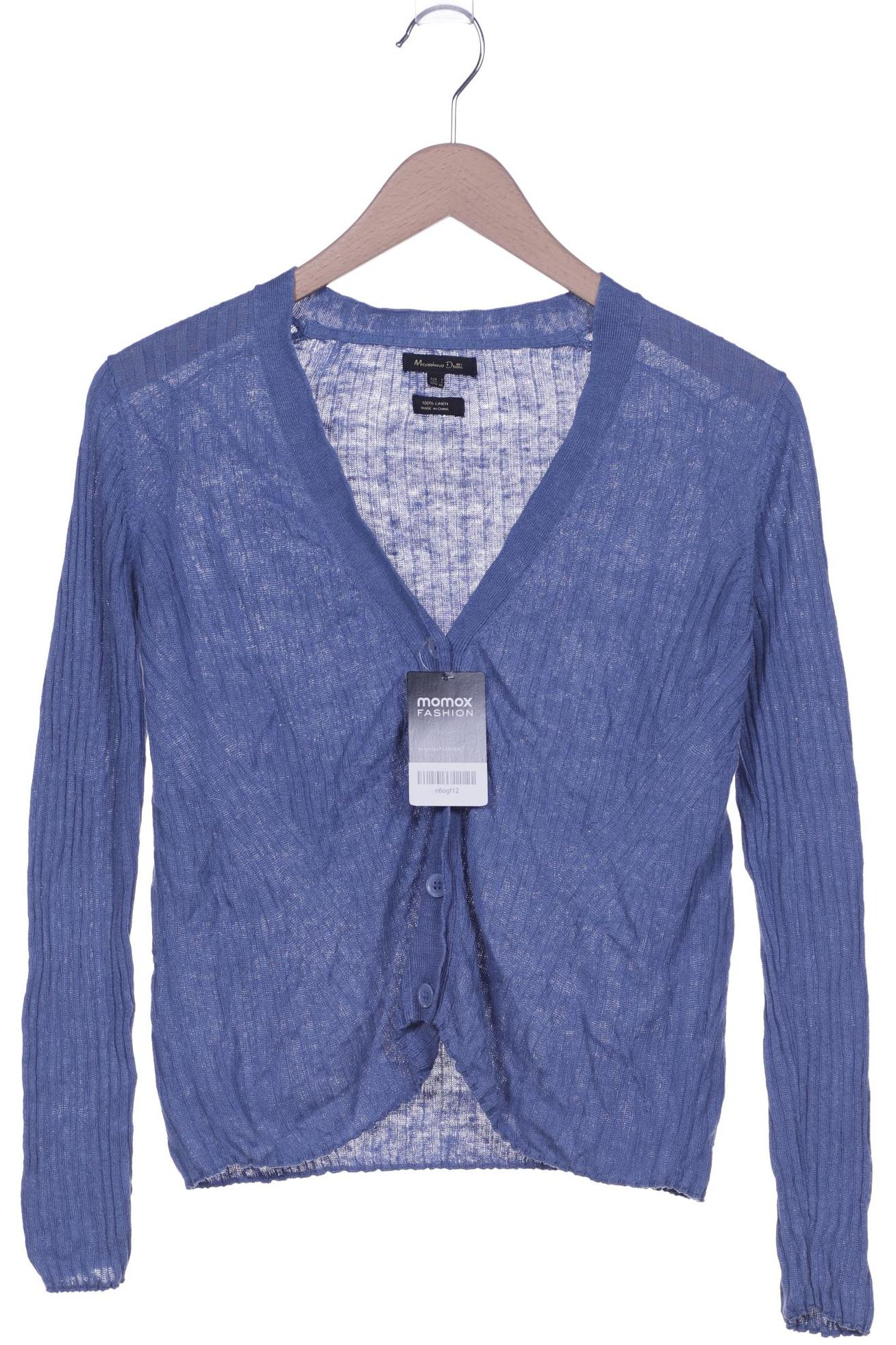 

Massimo Dutti Damen Strickjacke, blau, Gr. 36