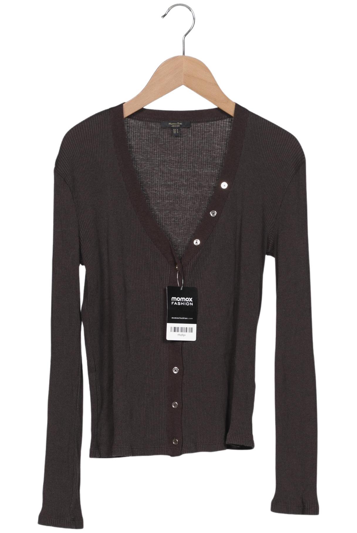 

Massimo Dutti Damen Strickjacke, braun, Gr. 38