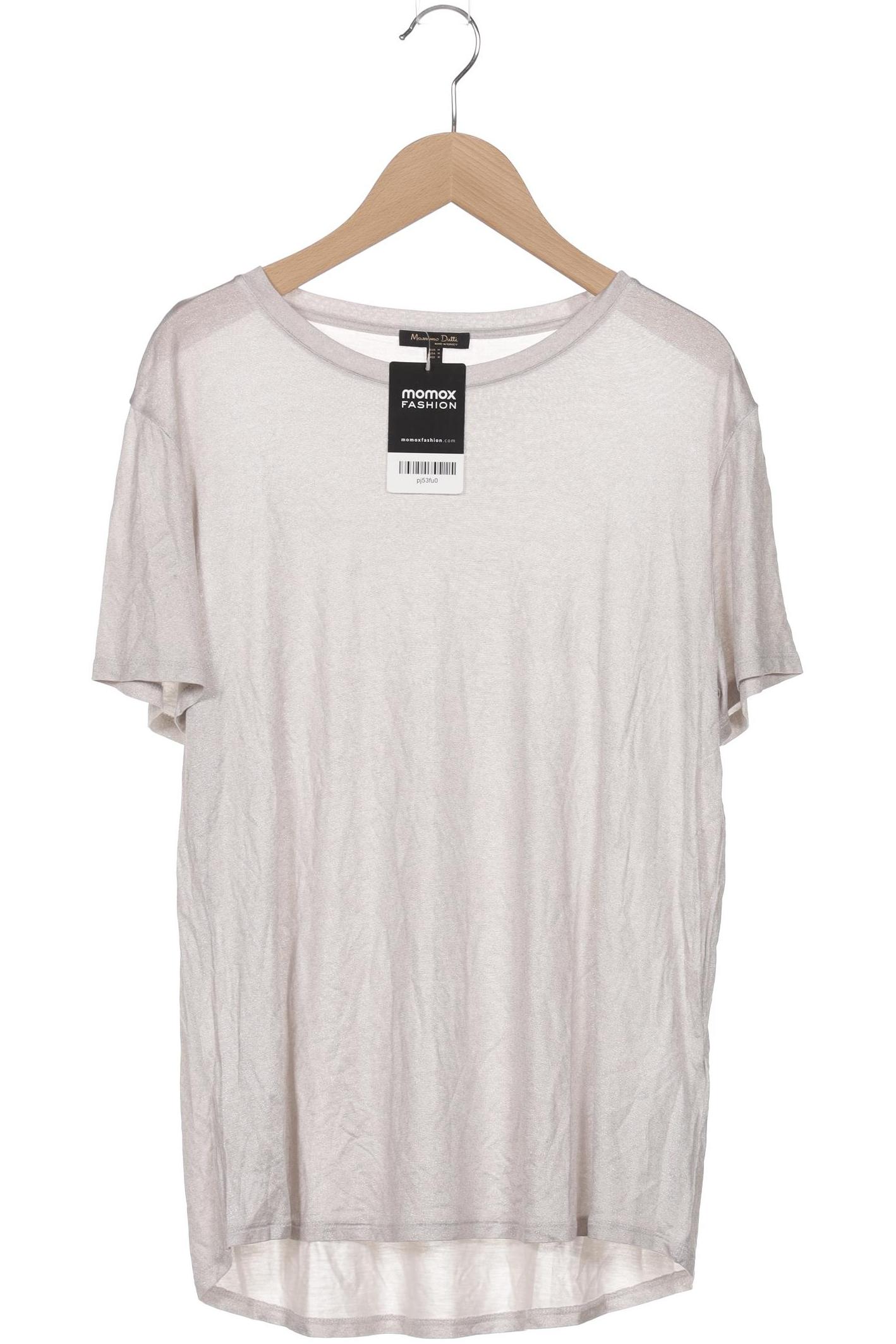 

Massimo Dutti Damen T-Shirt, silber, Gr. 38