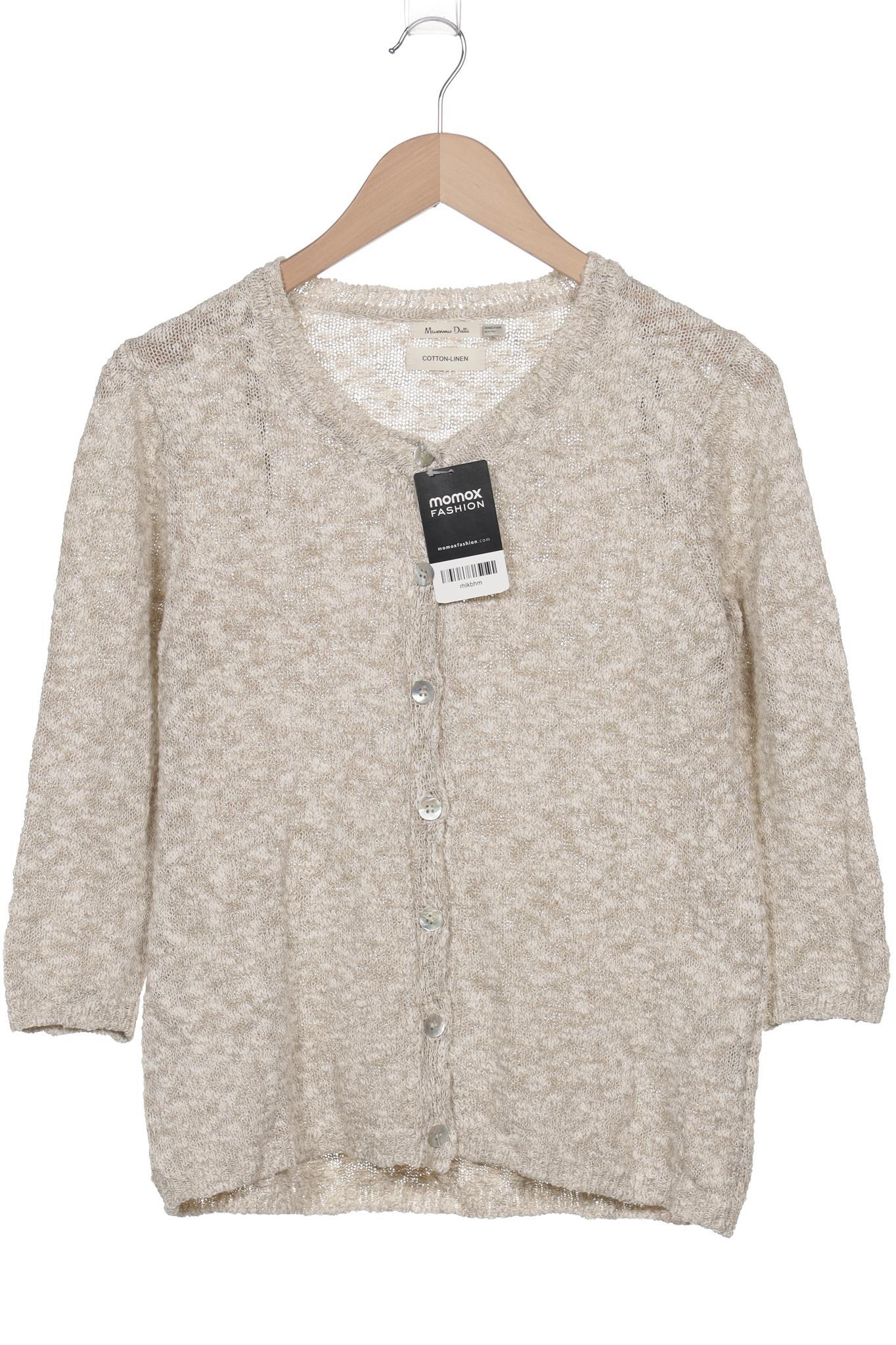 

Massimo Dutti Damen Strickjacke, beige, Gr. 38