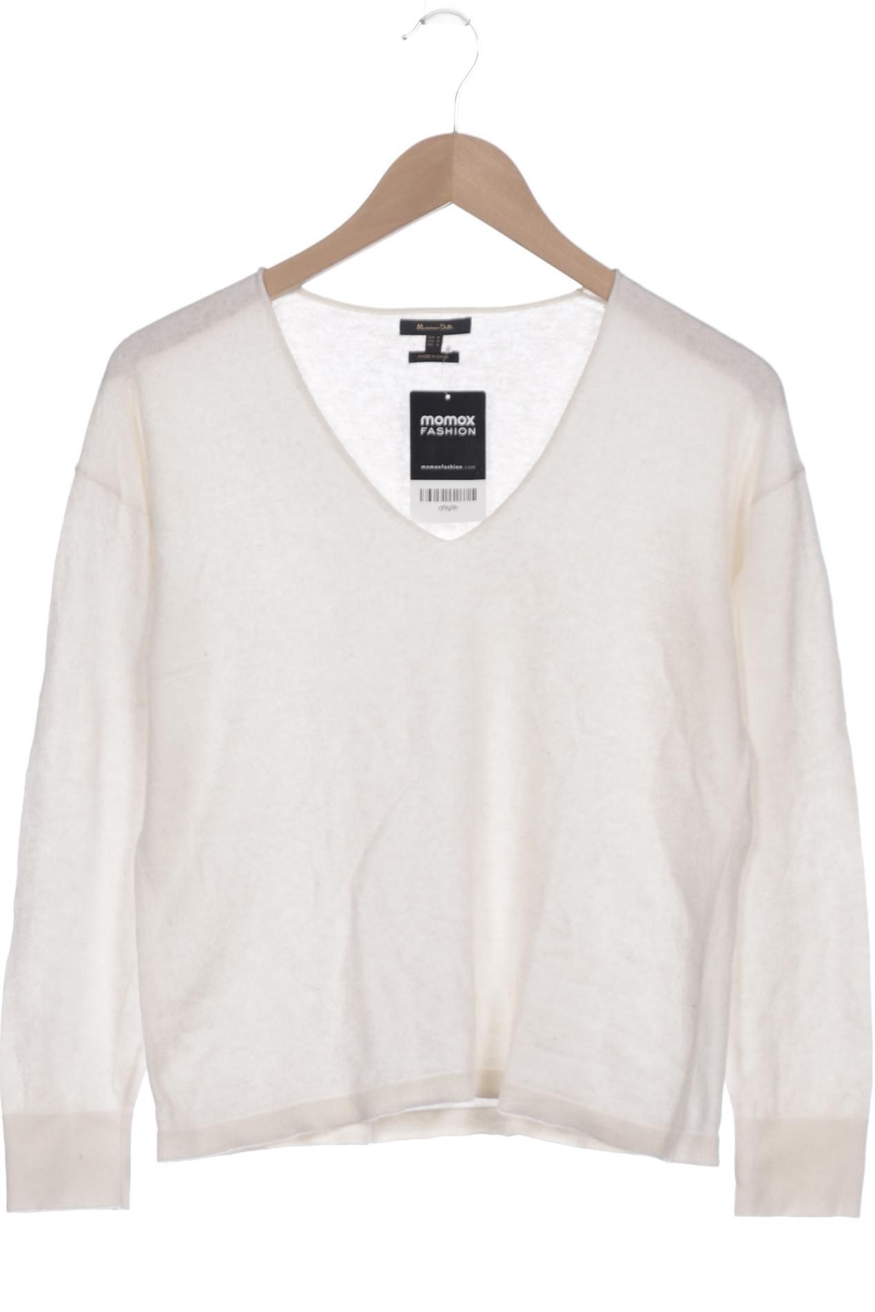 

Massimo Dutti Damen Pullover, cremeweiß, Gr. 38