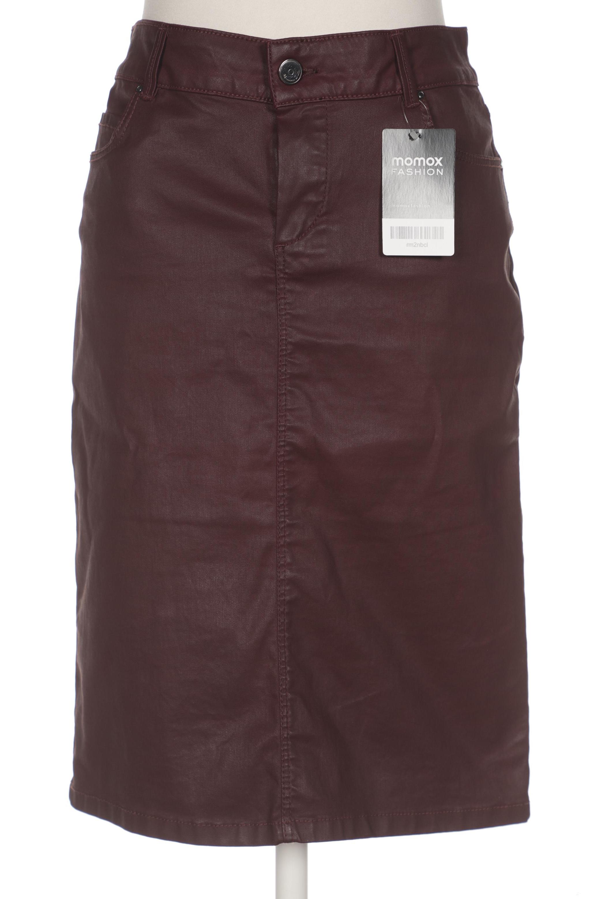 

Massimo Dutti Damen Rock, bordeaux, Gr. 36