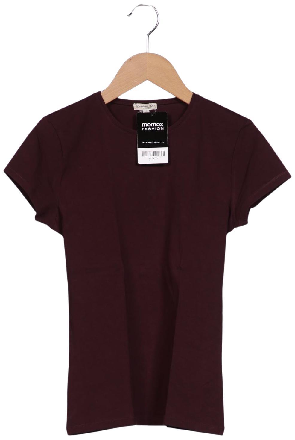 

Massimo Dutti Damen T-Shirt, bordeaux, Gr. 30