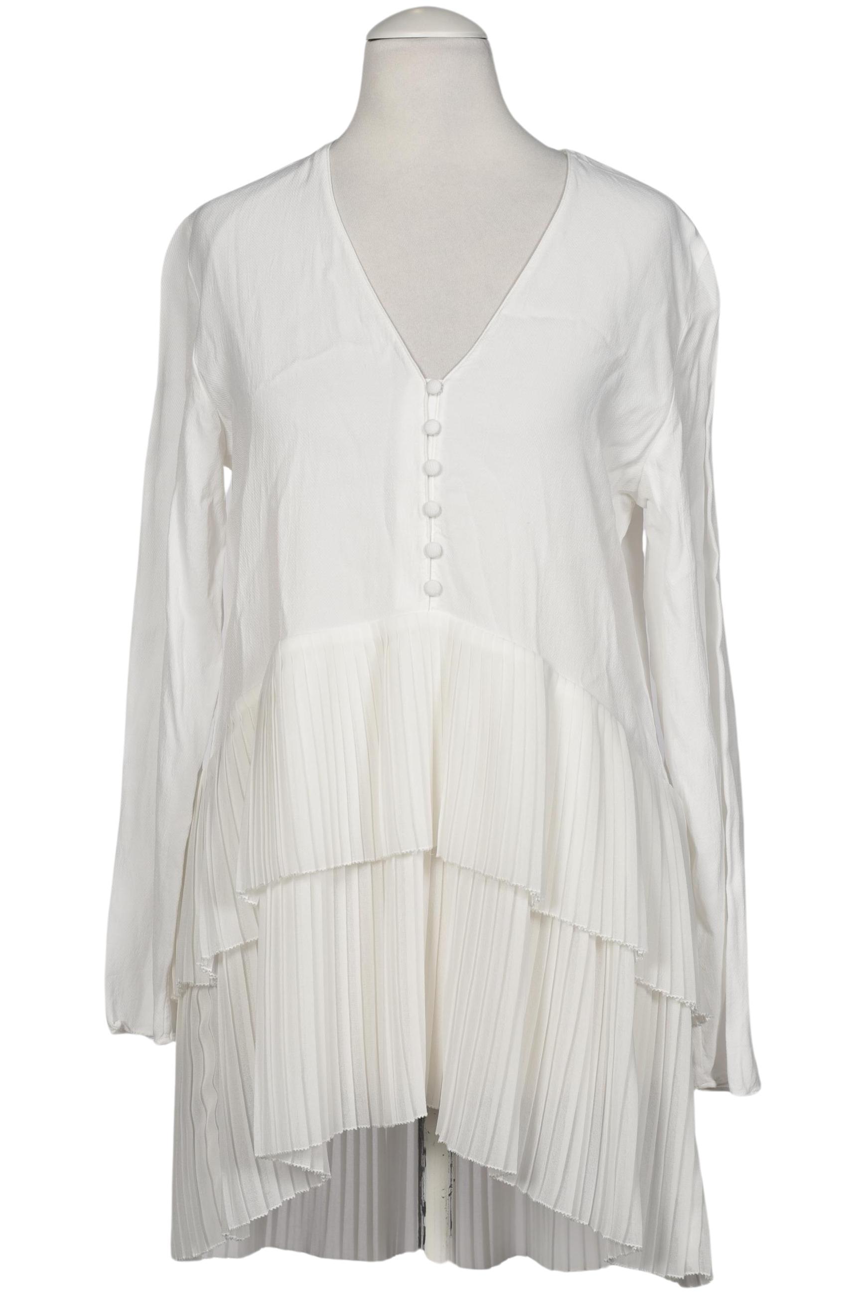 

Massimo Dutti Damen Bluse, weiß, Gr. 36