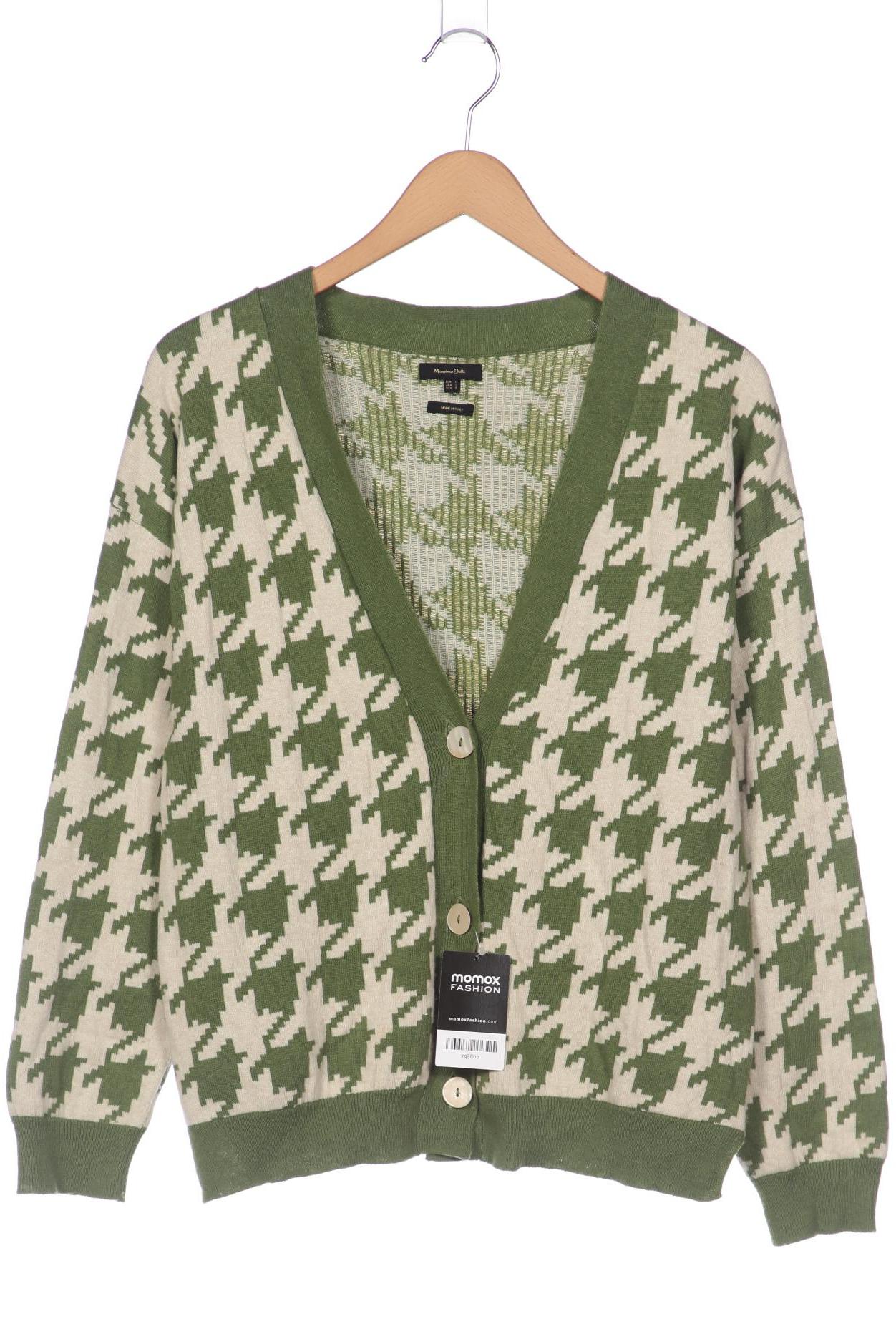 

Massimo Dutti Damen Strickjacke, grün, Gr. 42