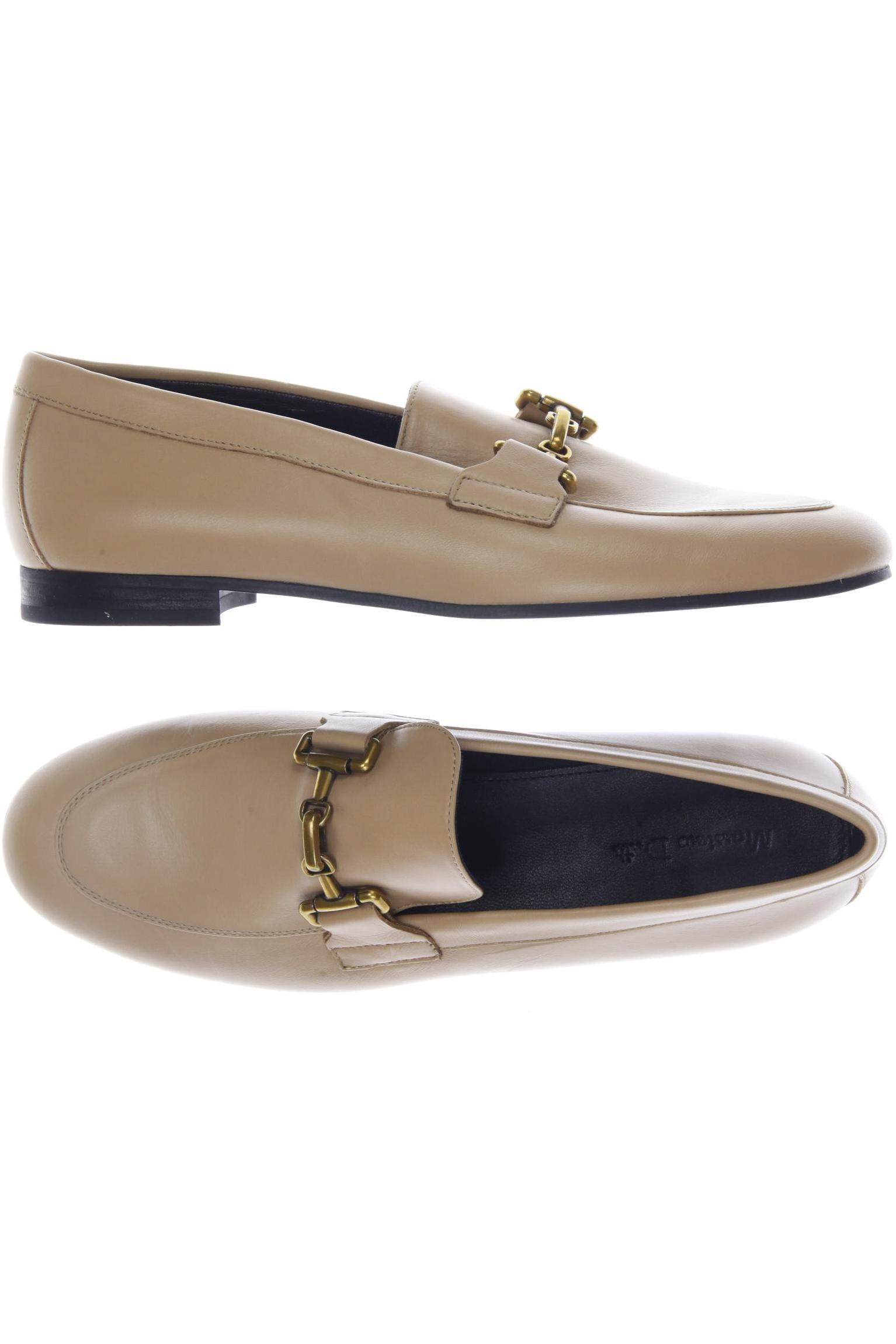 

Massimo Dutti Damen Halbschuh, beige, Gr. 38