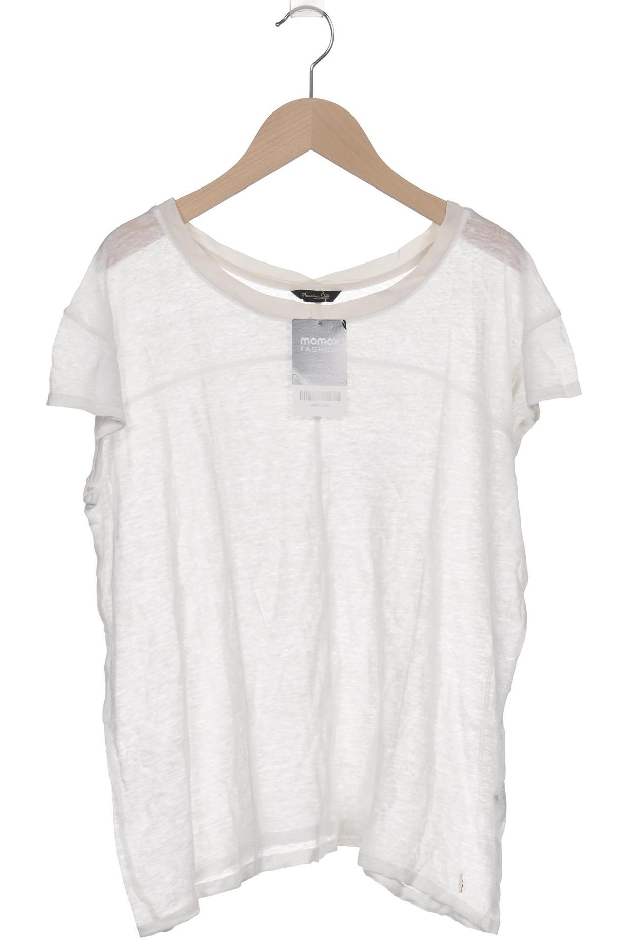

Massimo Dutti Damen T-Shirt, cremeweiß, Gr. 38