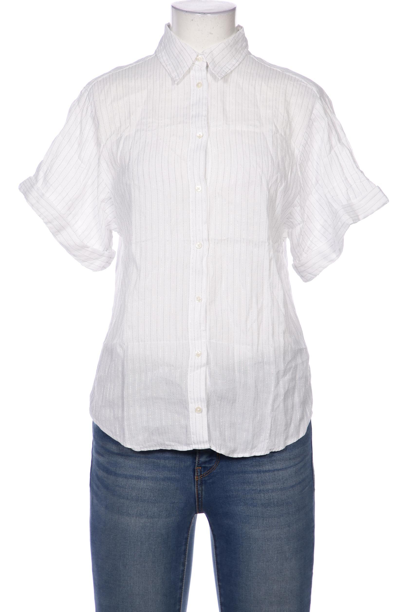 

Massimo Dutti Damen Bluse, weiß, Gr. 34