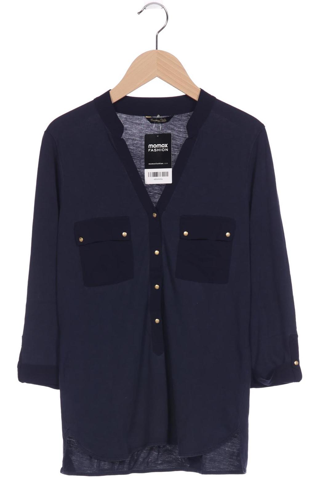 

Massimo Dutti Damen Langarmshirt, marineblau, Gr. 36