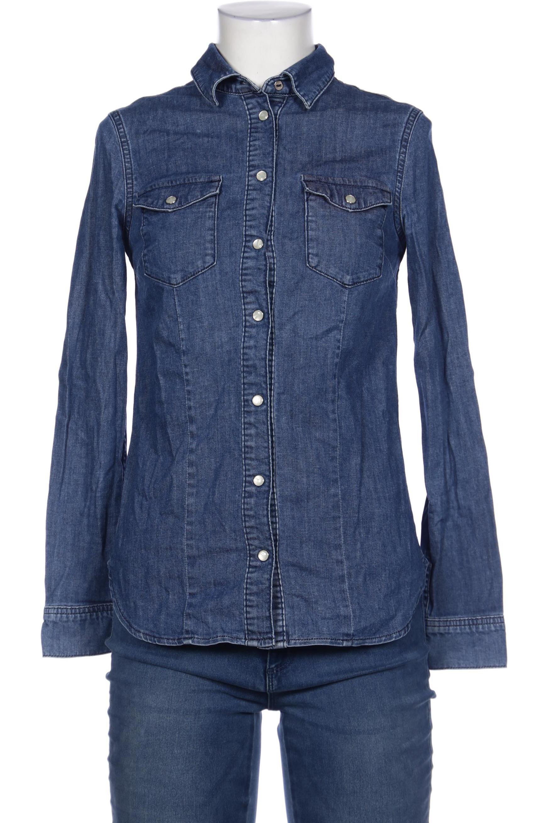

Massimo Dutti Damen Bluse, blau, Gr. 34