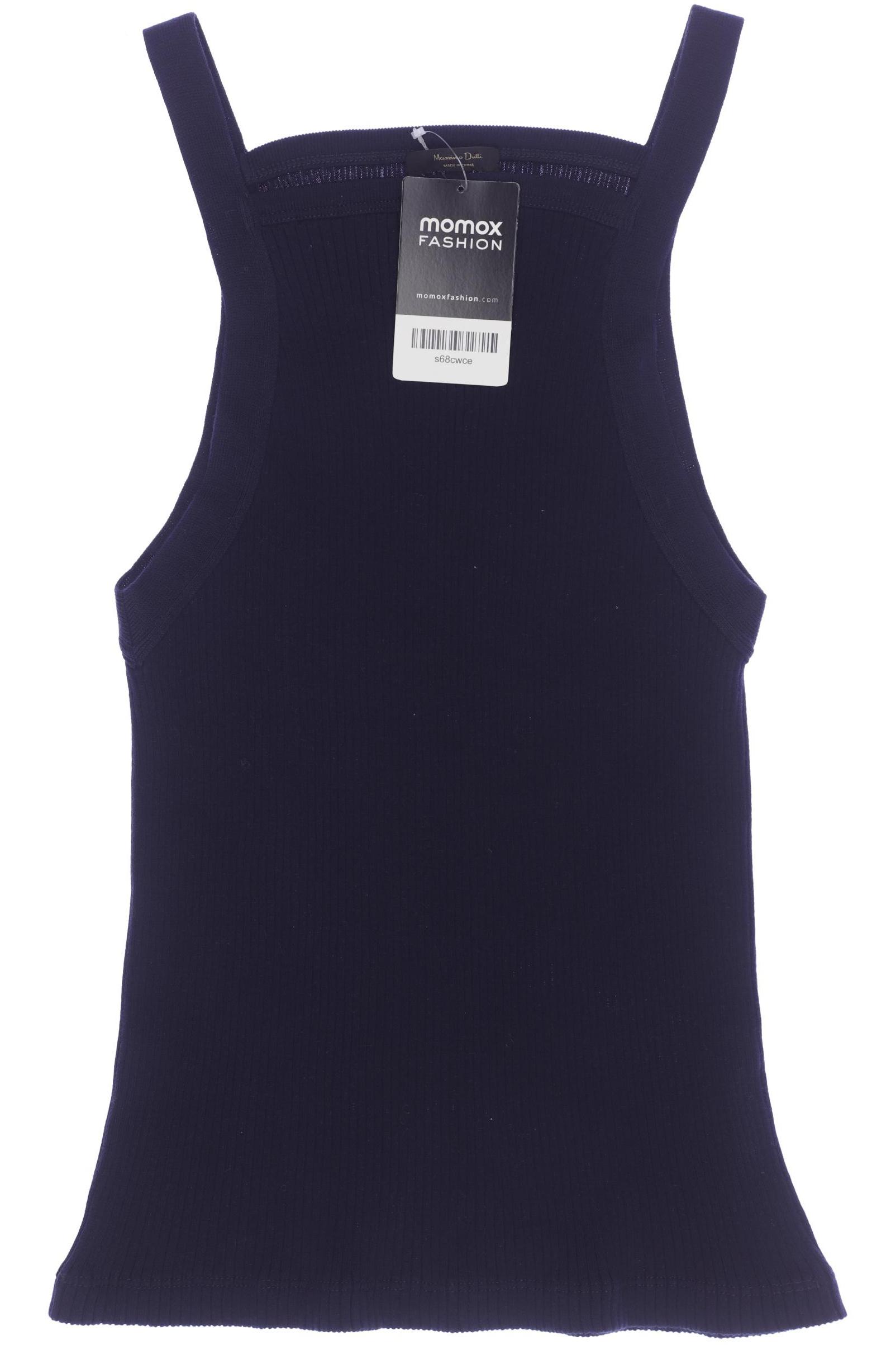 

Massimo Dutti Damen Top, marineblau, Gr. 36