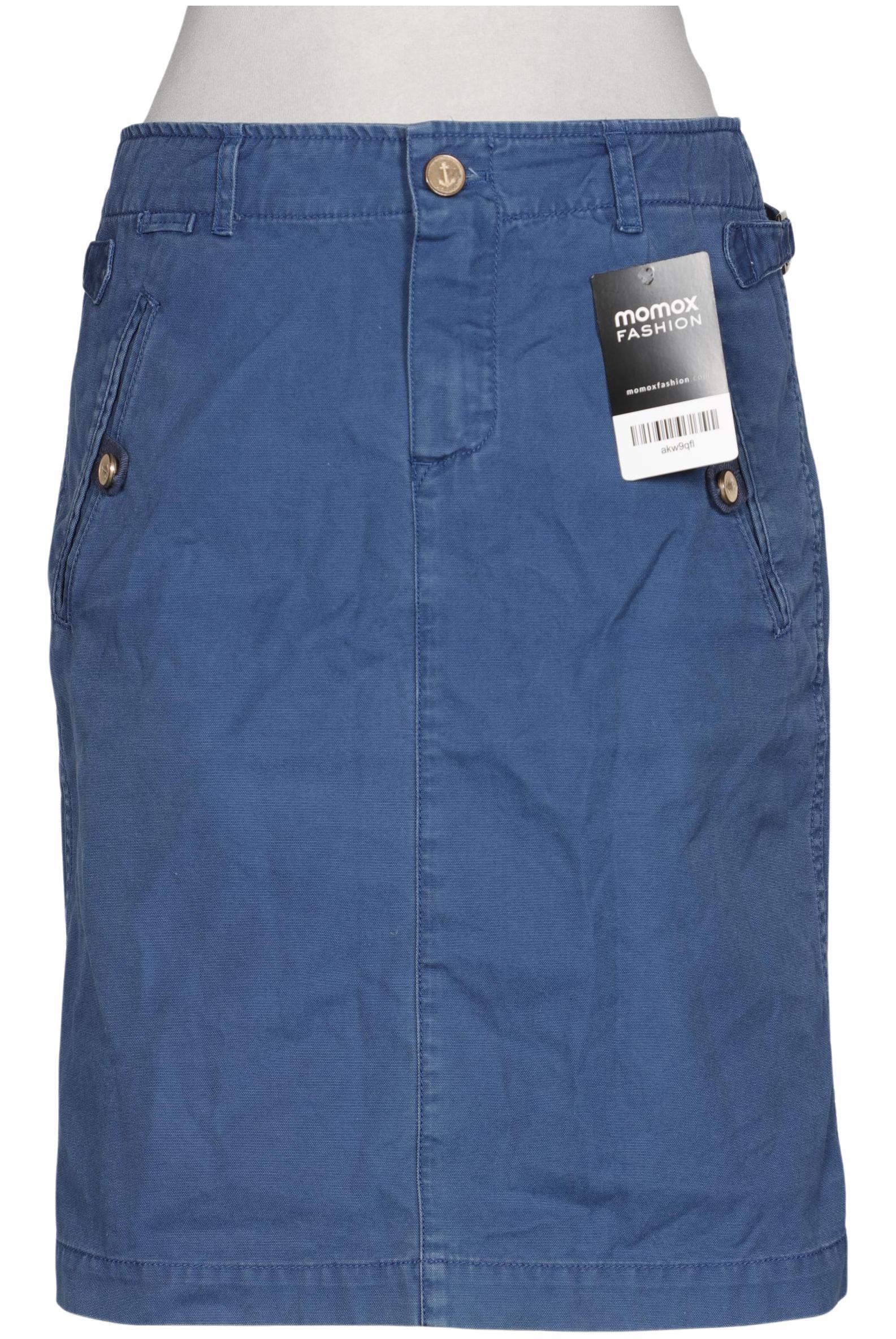 

Massimo Dutti Damen Rock, blau, Gr. 36