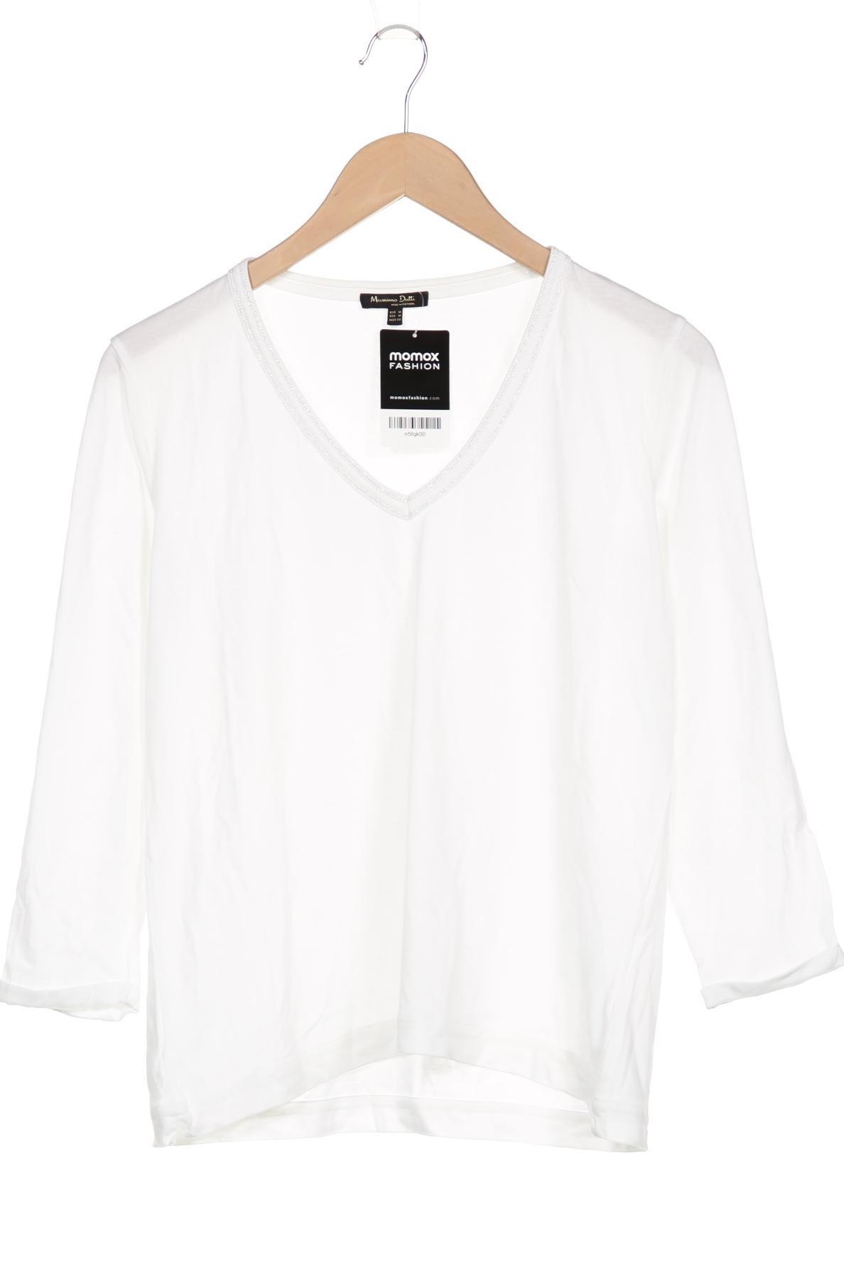 

Massimo Dutti Damen Langarmshirt, weiß, Gr. 38