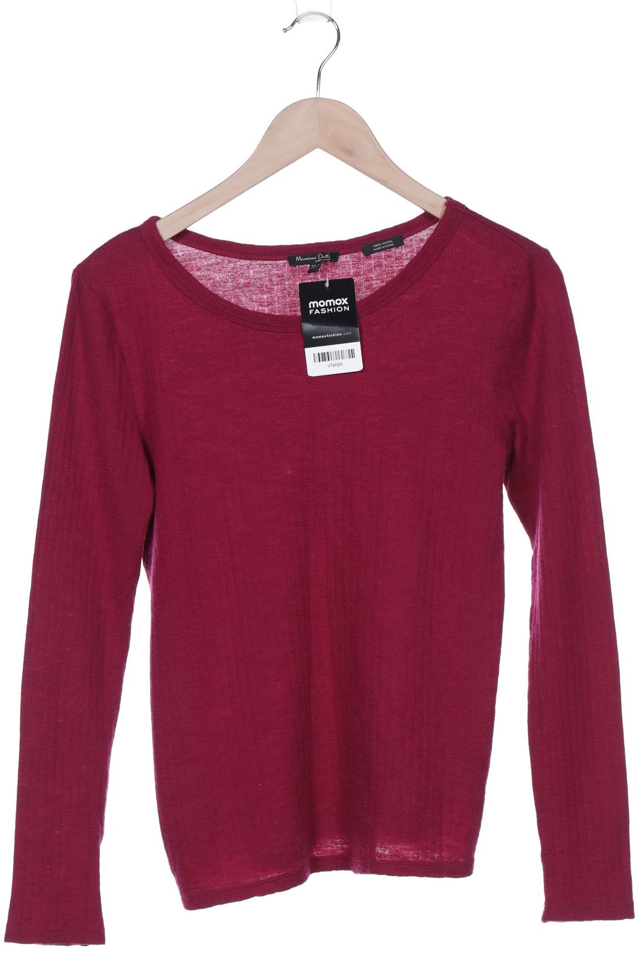 

Massimo Dutti Damen Pullover, bordeaux, Gr. 38