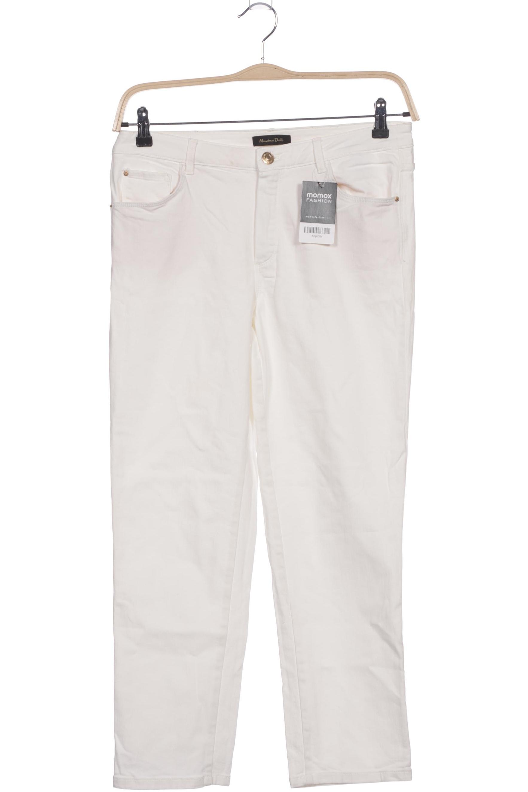 

Massimo Dutti Damen Jeans, weiß, Gr. 40