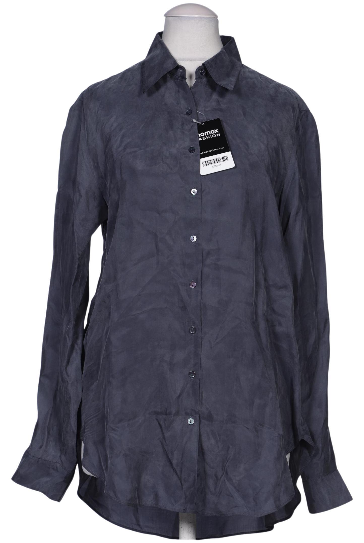 

Massimo Dutti Damen Bluse, marineblau, Gr. 34