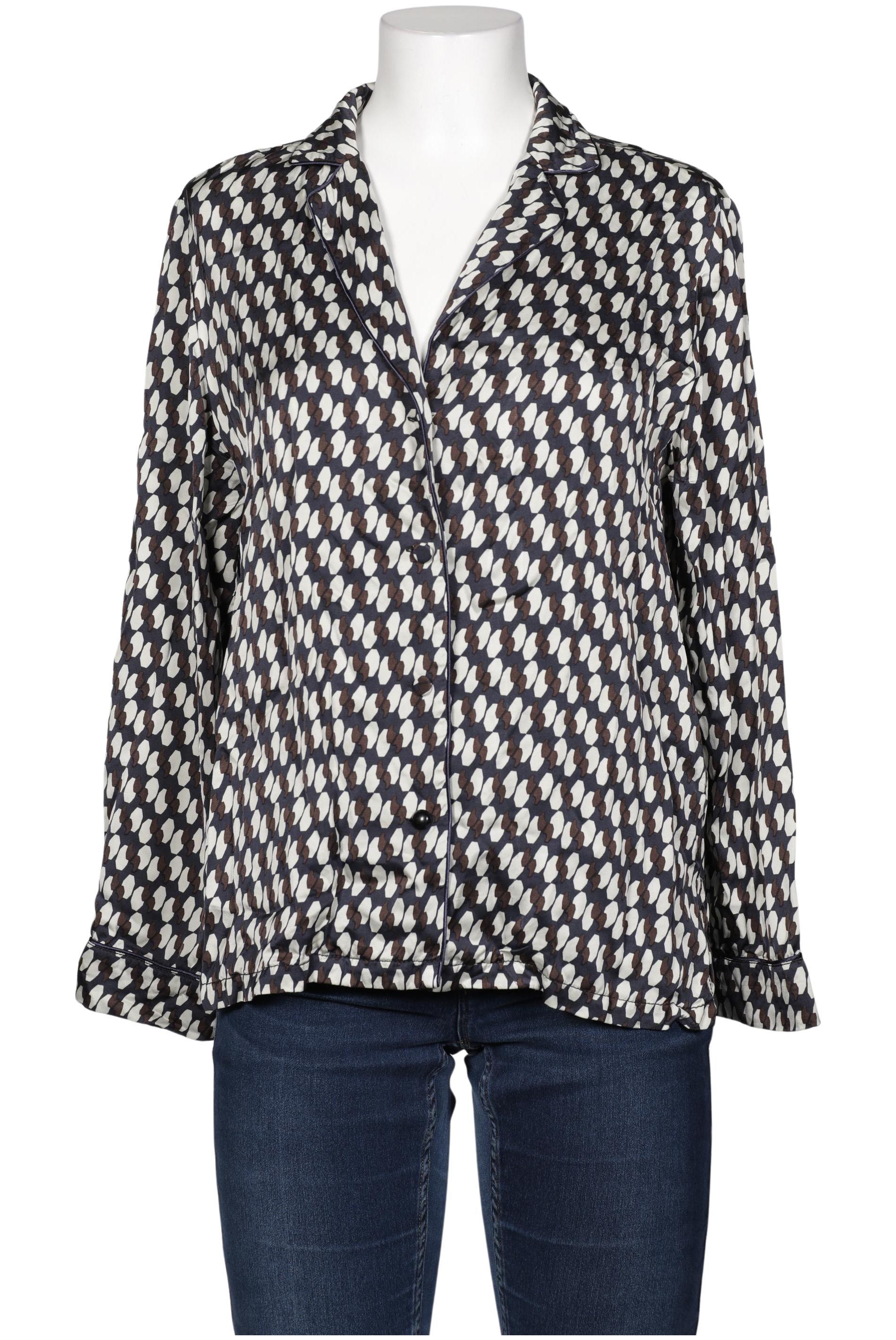 

Massimo Dutti Damen Bluse, marineblau, Gr. 42