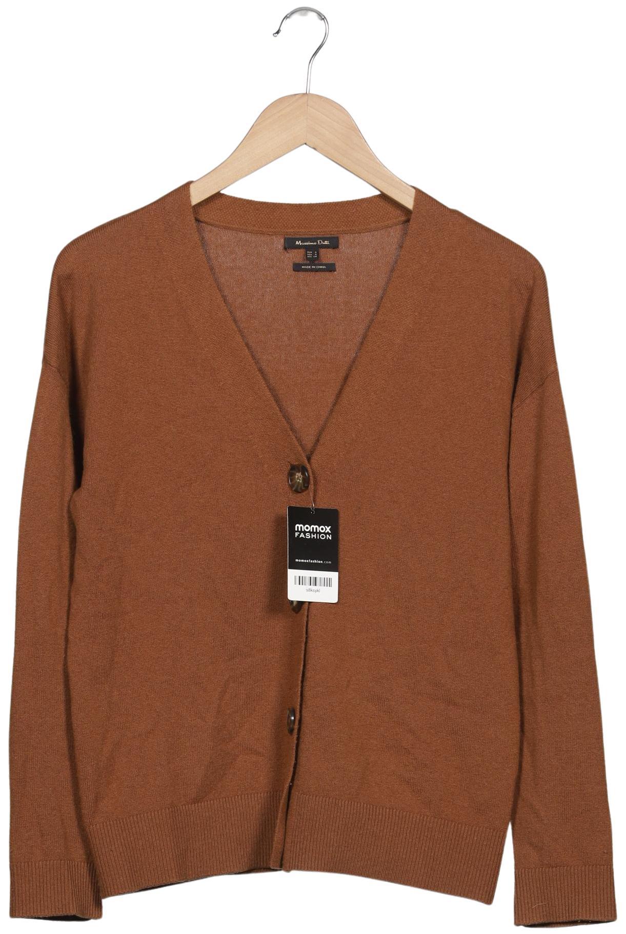 

Massimo Dutti Damen Strickjacke, braun, Gr. 36