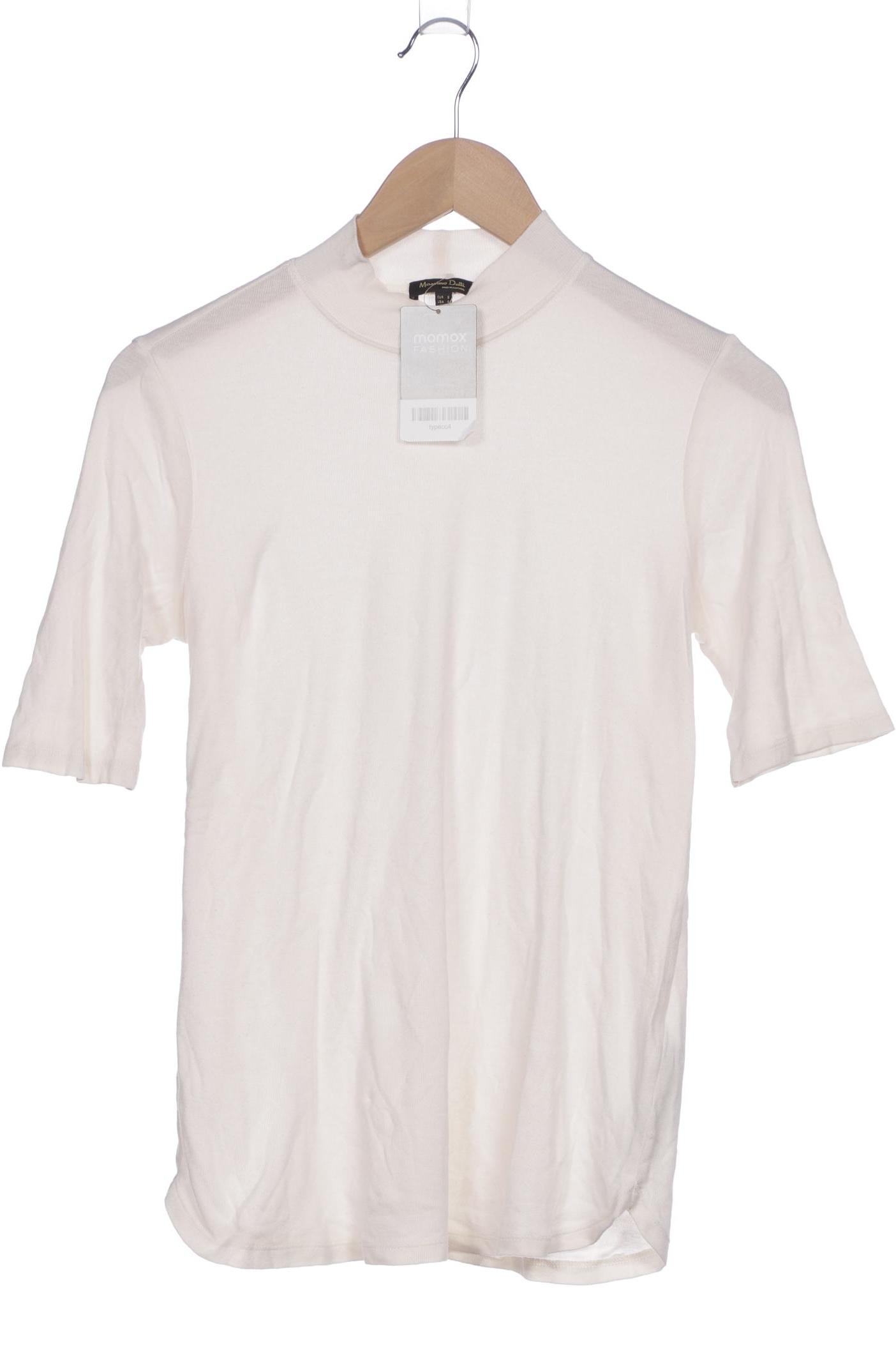 

Massimo Dutti Damen T-Shirt, cremeweiß, Gr. 36