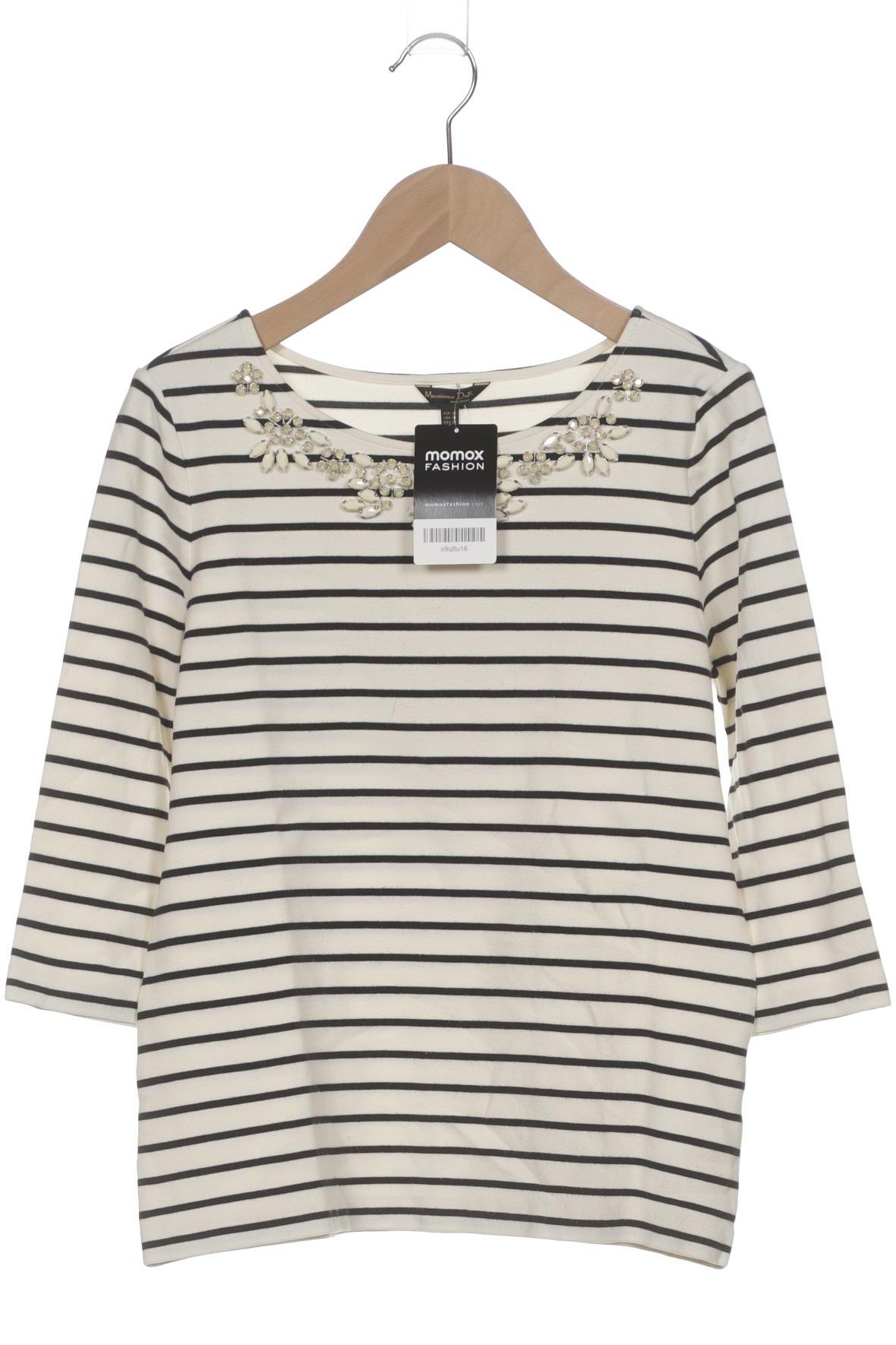 

Massimo Dutti Damen Langarmshirt, weiß, Gr. 34