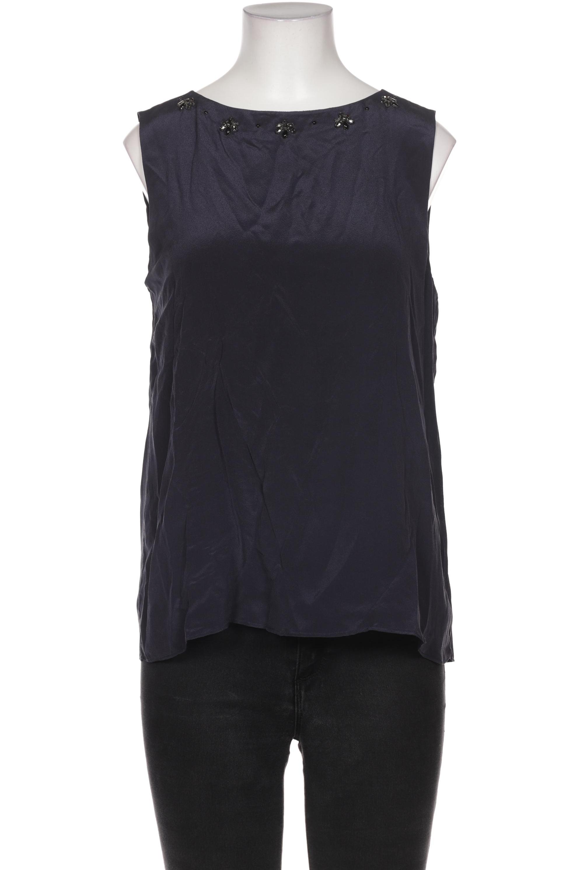 

Massimo Dutti Damen Bluse, marineblau, Gr. 36
