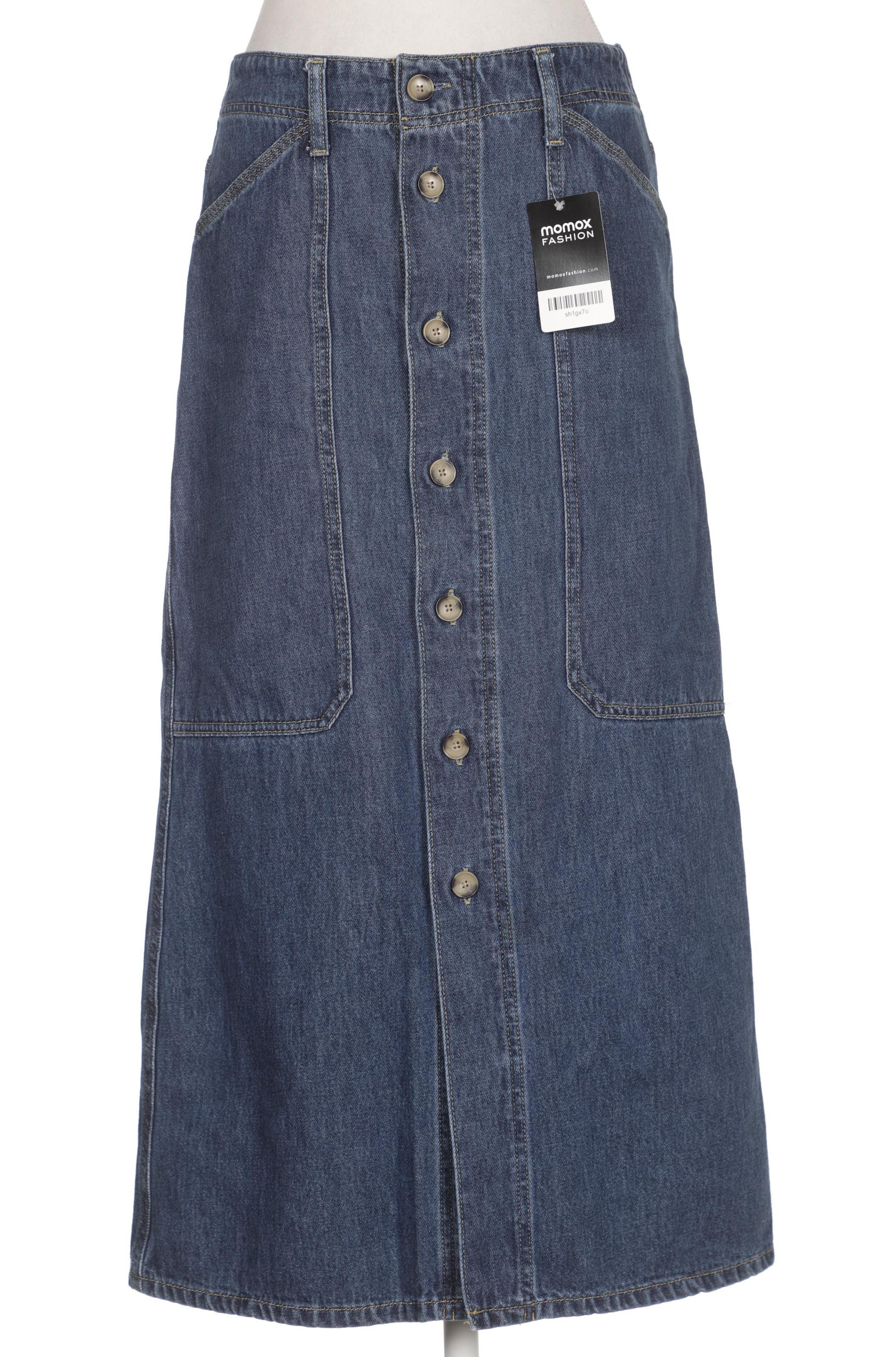 

Massimo Dutti Damen Rock, blau, Gr. 36