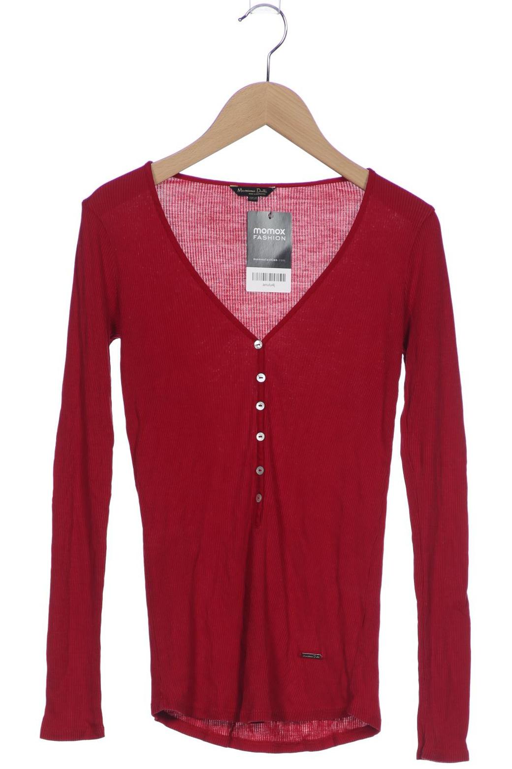 

Massimo Dutti Damen Langarmshirt, bordeaux, Gr. 34