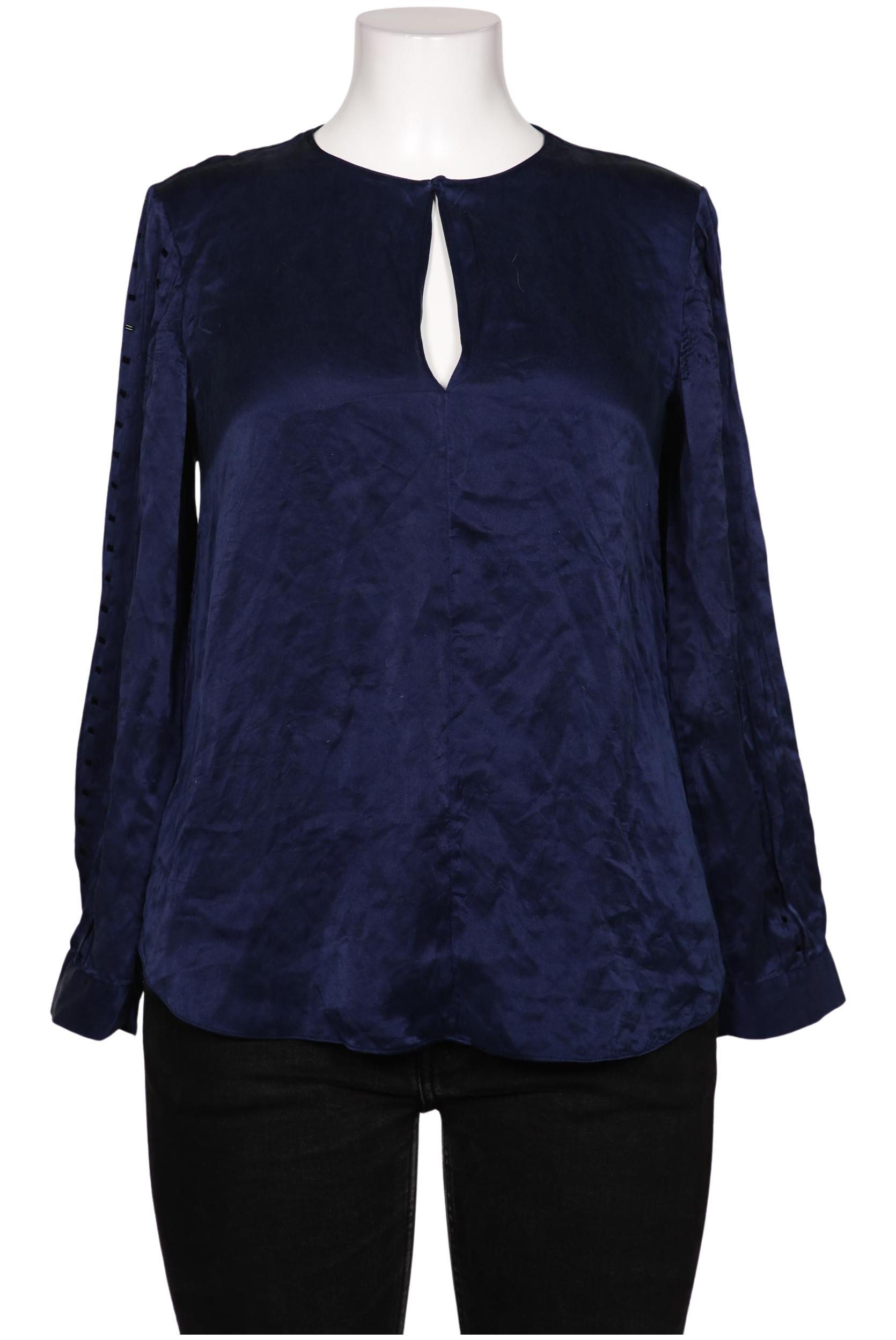 

Massimo Dutti Damen Bluse, marineblau, Gr. 38