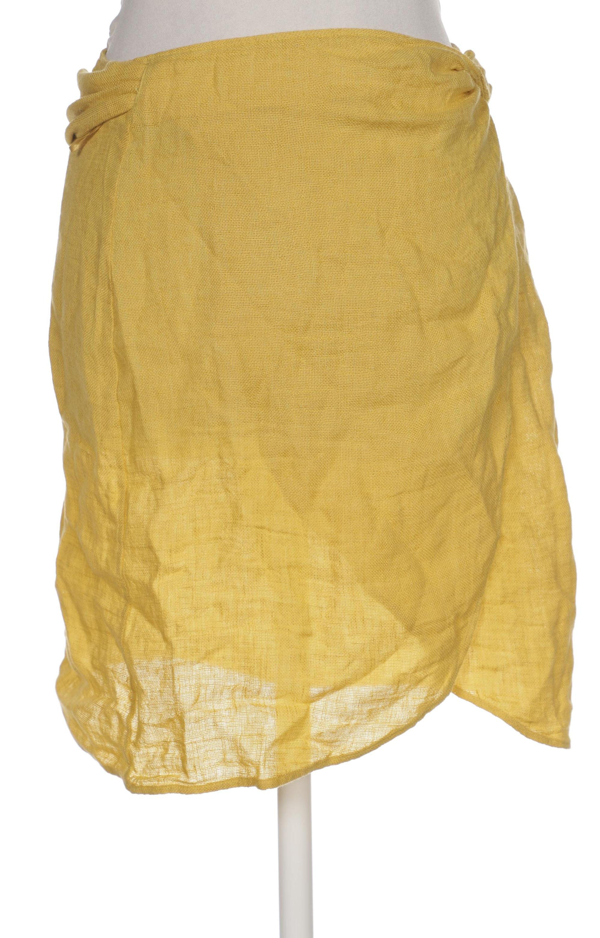 

Massimo Dutti Damen Rock, gelb, Gr. 34