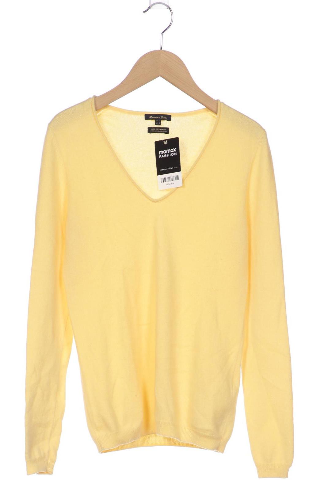 

Massimo Dutti Damen Pullover, gelb, Gr. 36
