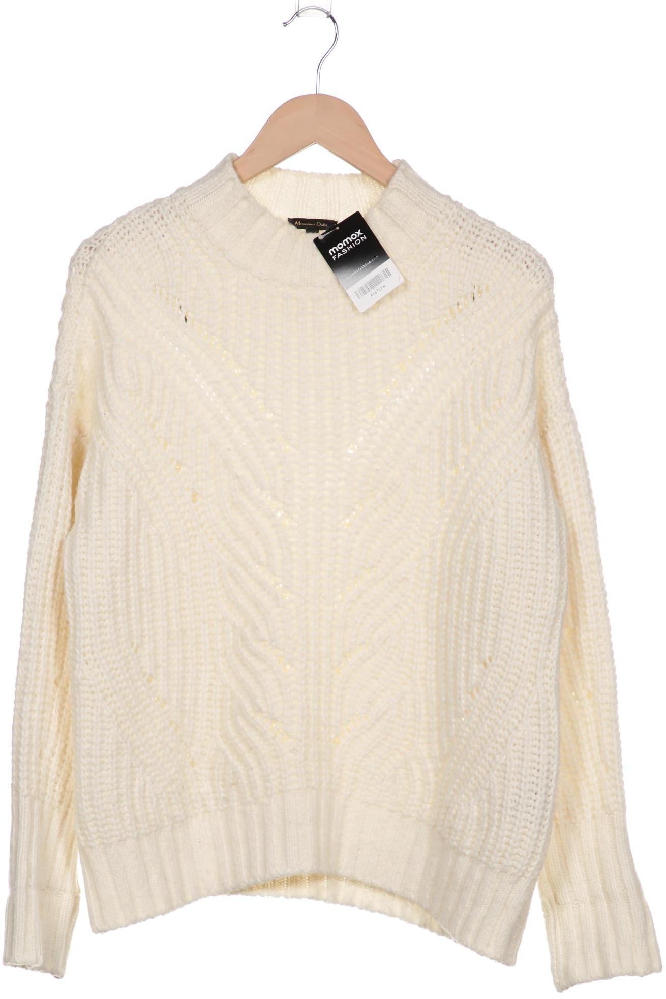 

Massimo Dutti Damen Pullover, cremeweiß, Gr. 38