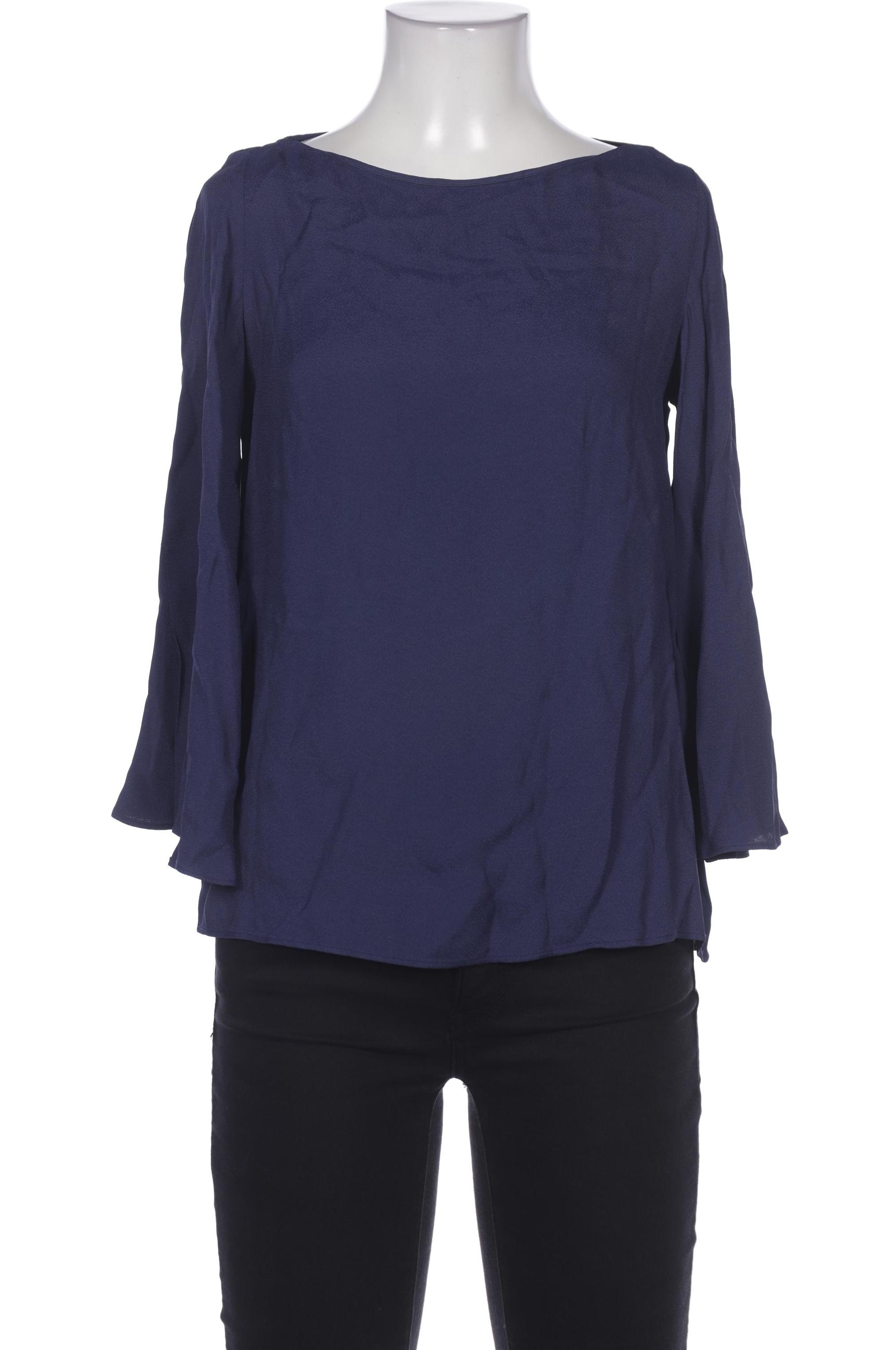 

Massimo Dutti Damen Bluse, marineblau, Gr. 34