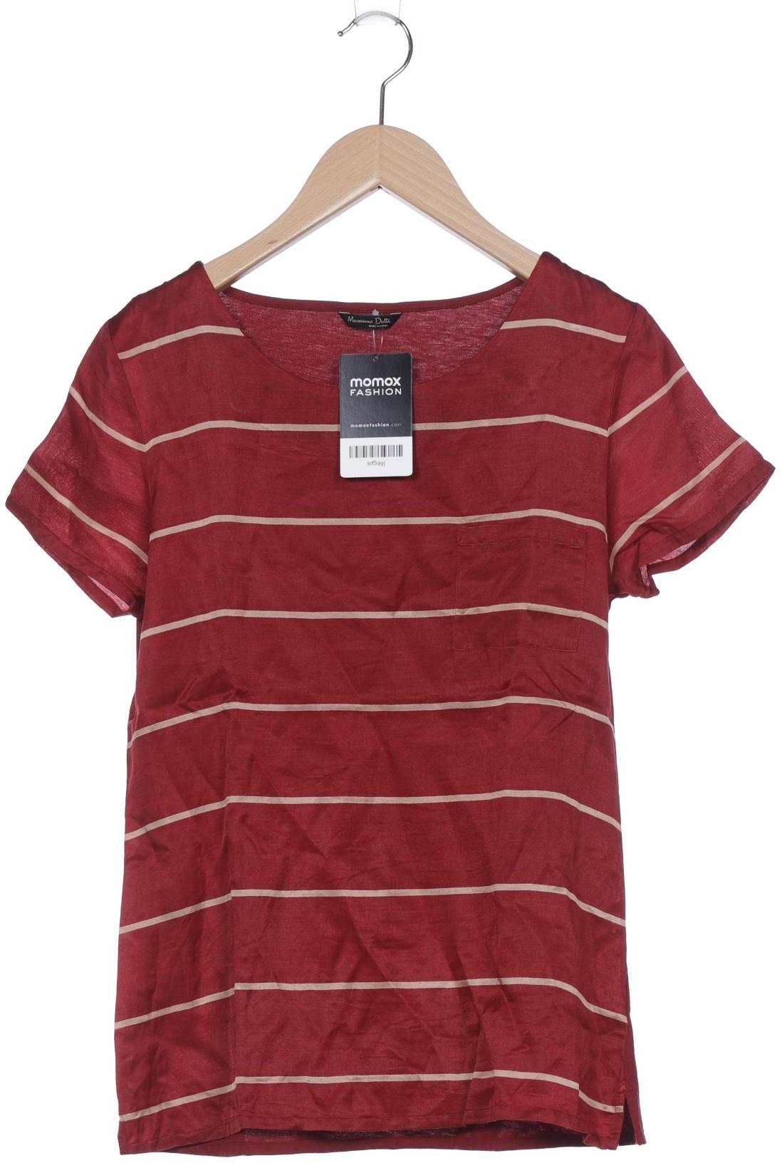 

Massimo Dutti Damen T-Shirt, bordeaux, Gr. 36