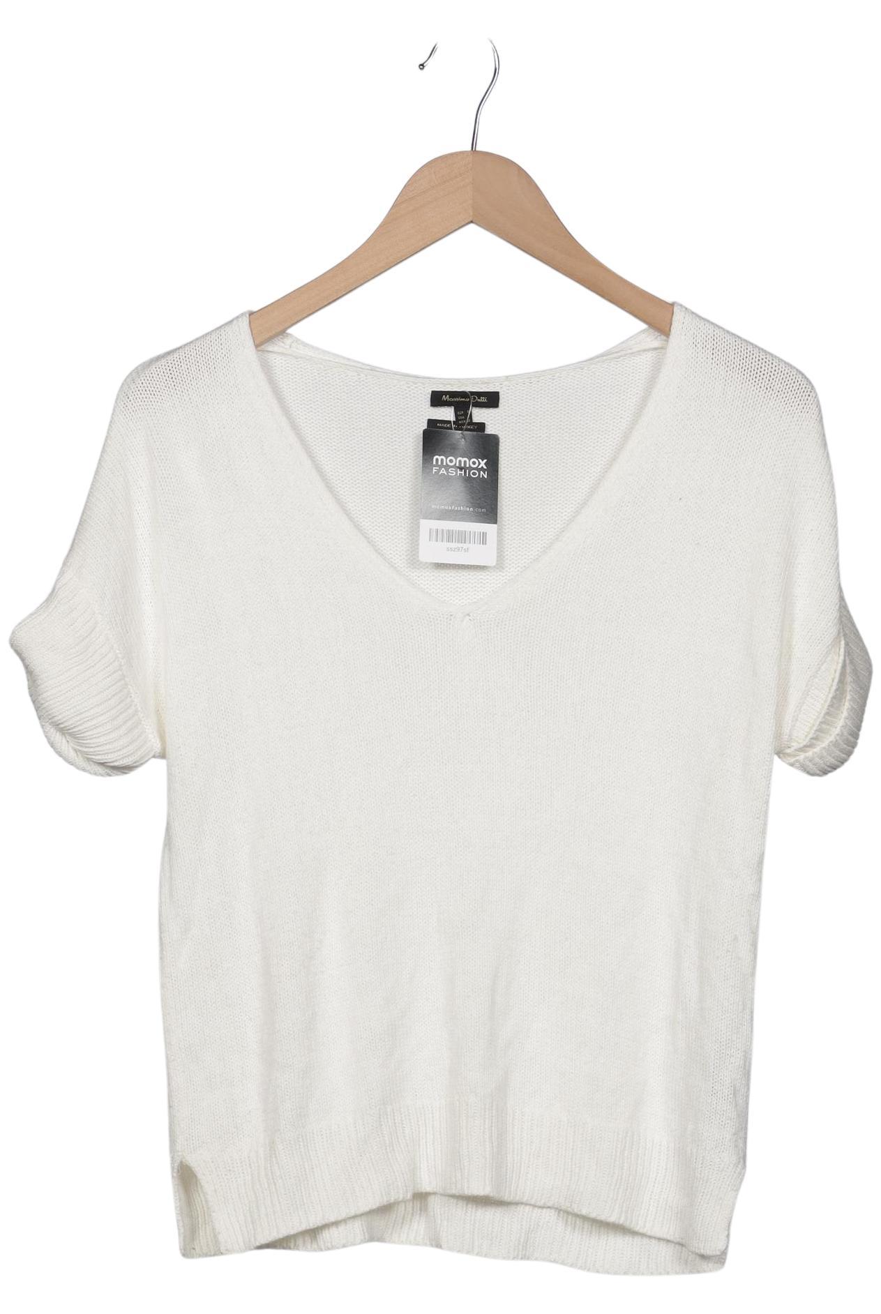 

Massimo Dutti Damen Pullover, weiß, Gr. 36