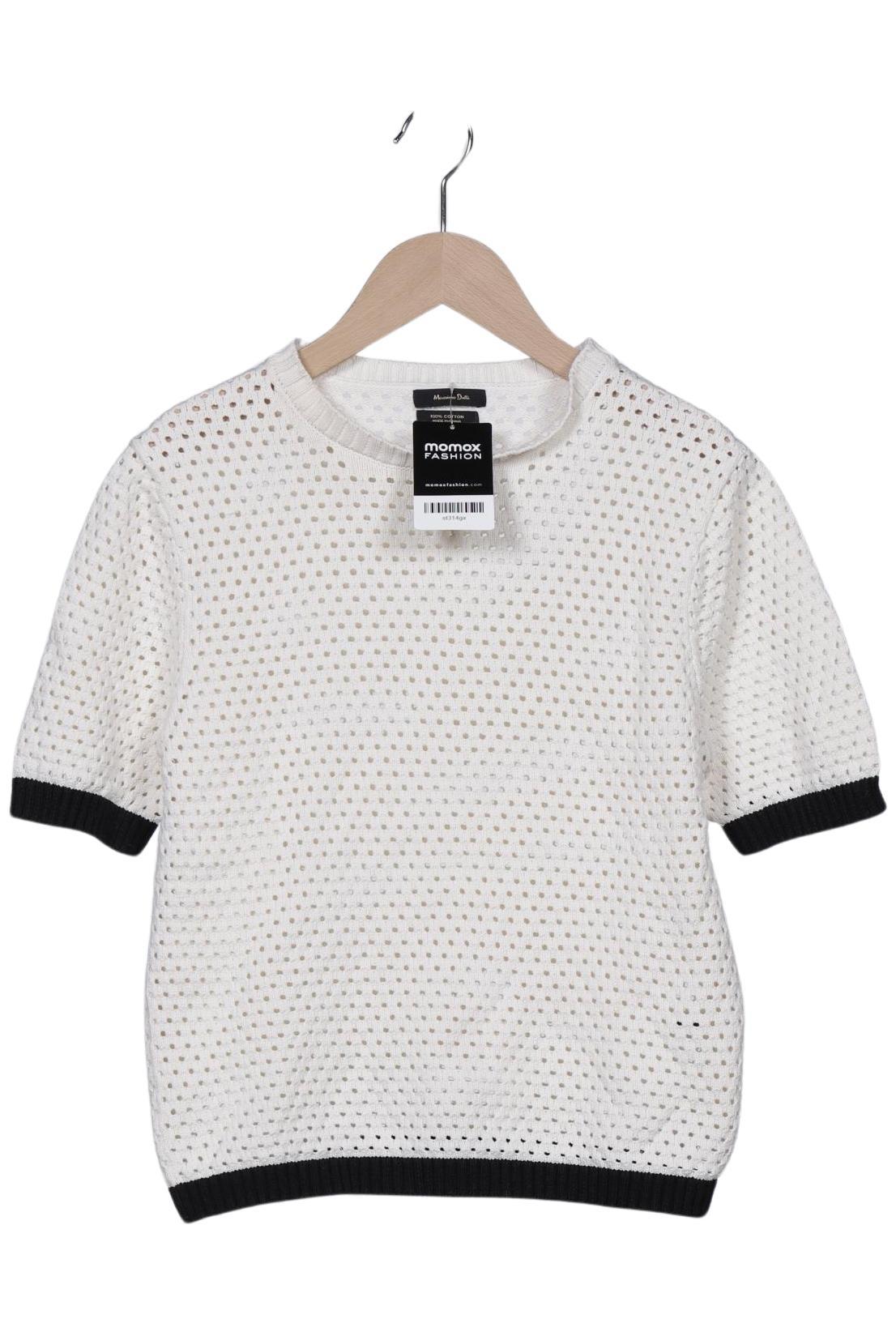 

Massimo Dutti Damen Pullover, cremeweiß, Gr. 38
